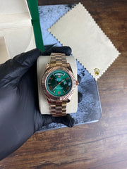 RLX Day-Date Green roman