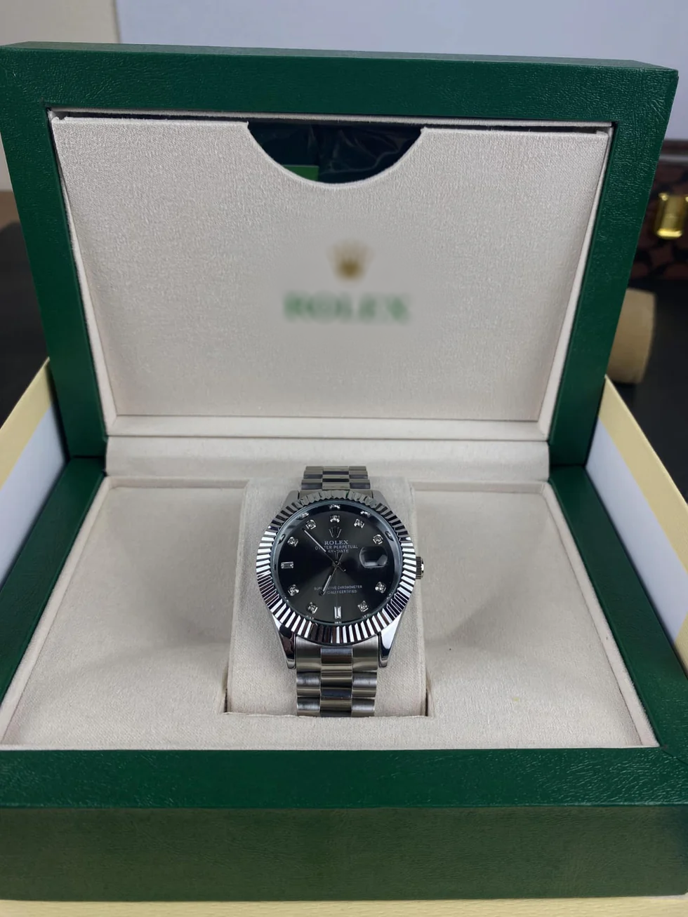 RLX slate (rhodium) dial