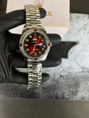 RLX Day-date(Red) Diamond Bezel