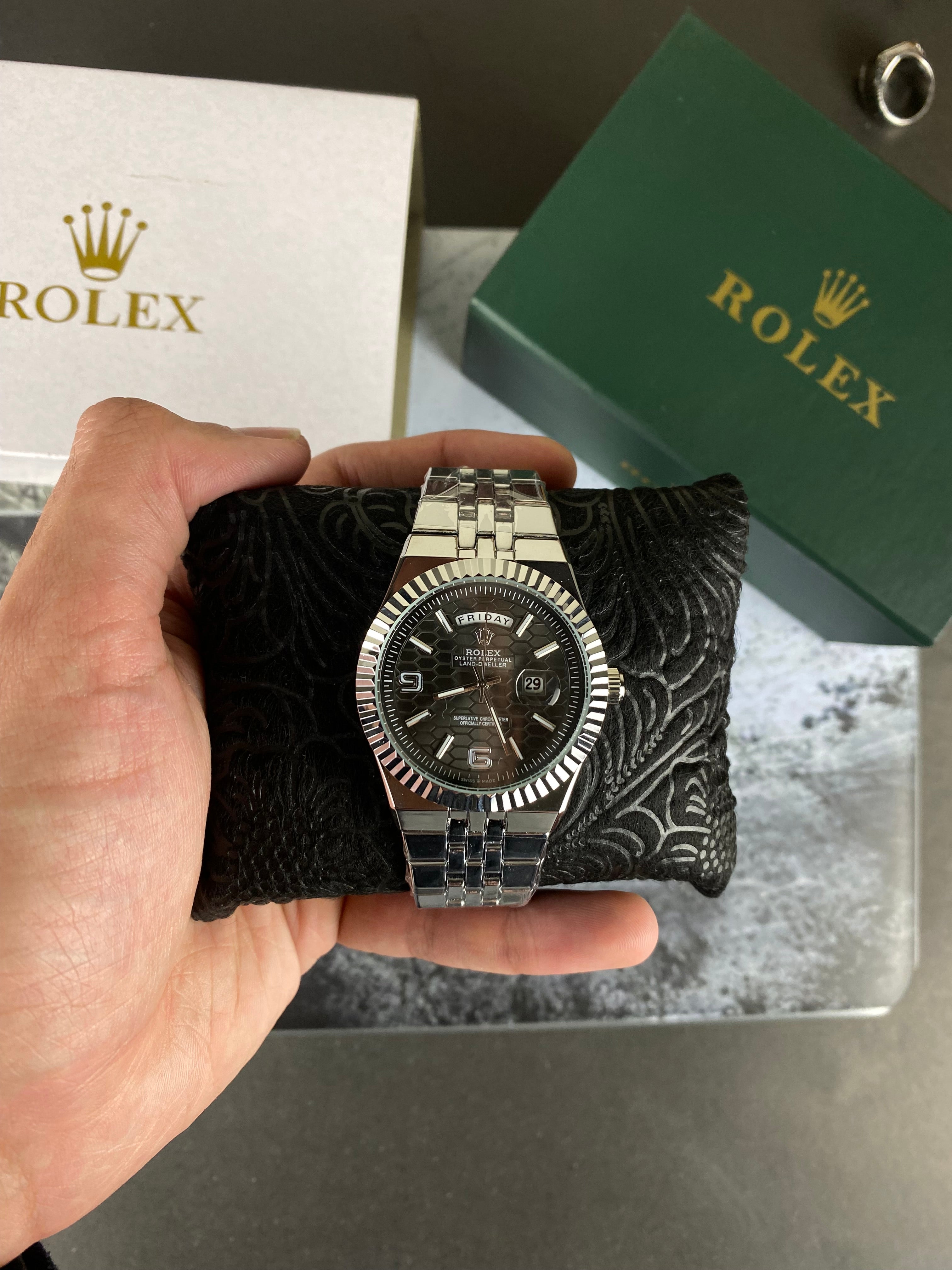 RLX Day-Date Land Dweller(Black)