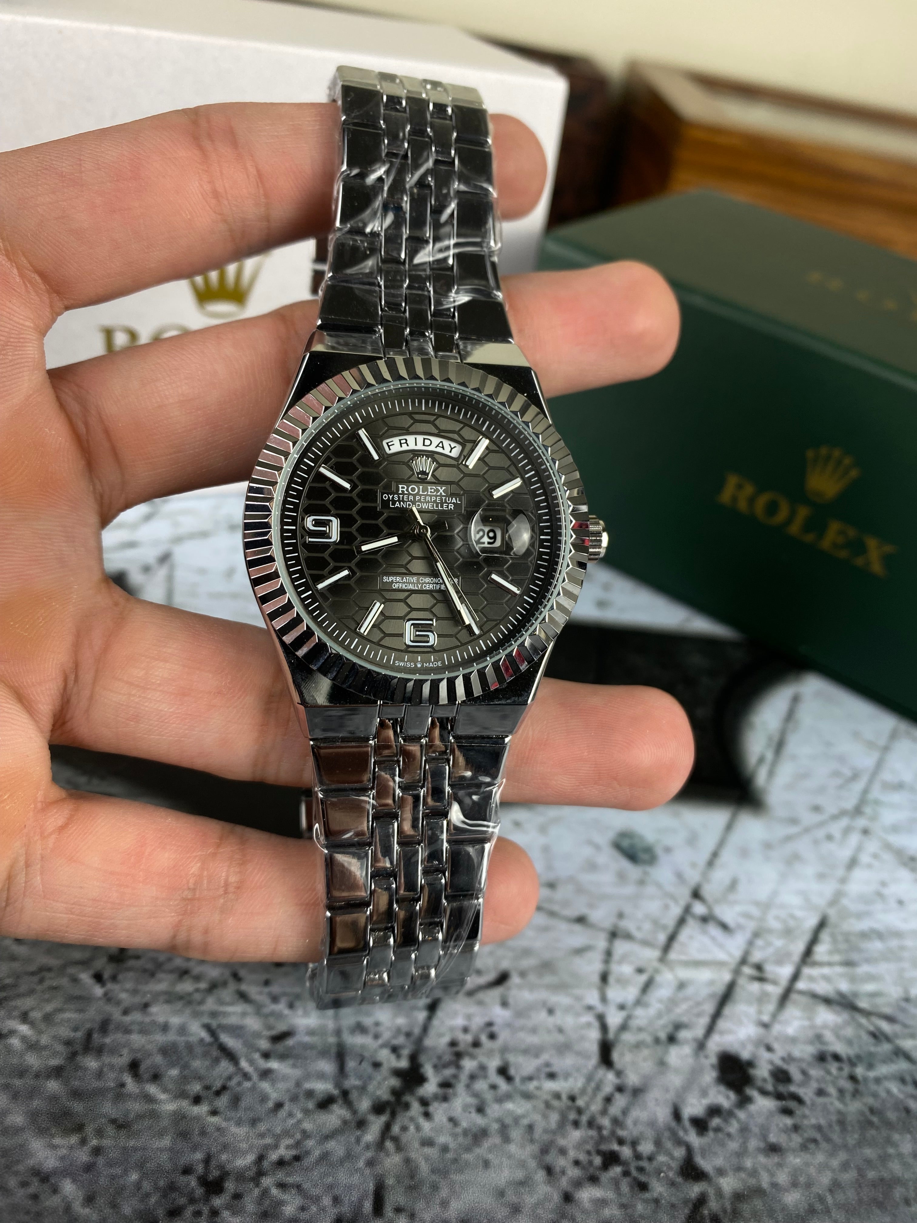 RLX Day-Date Land Dweller(Black)