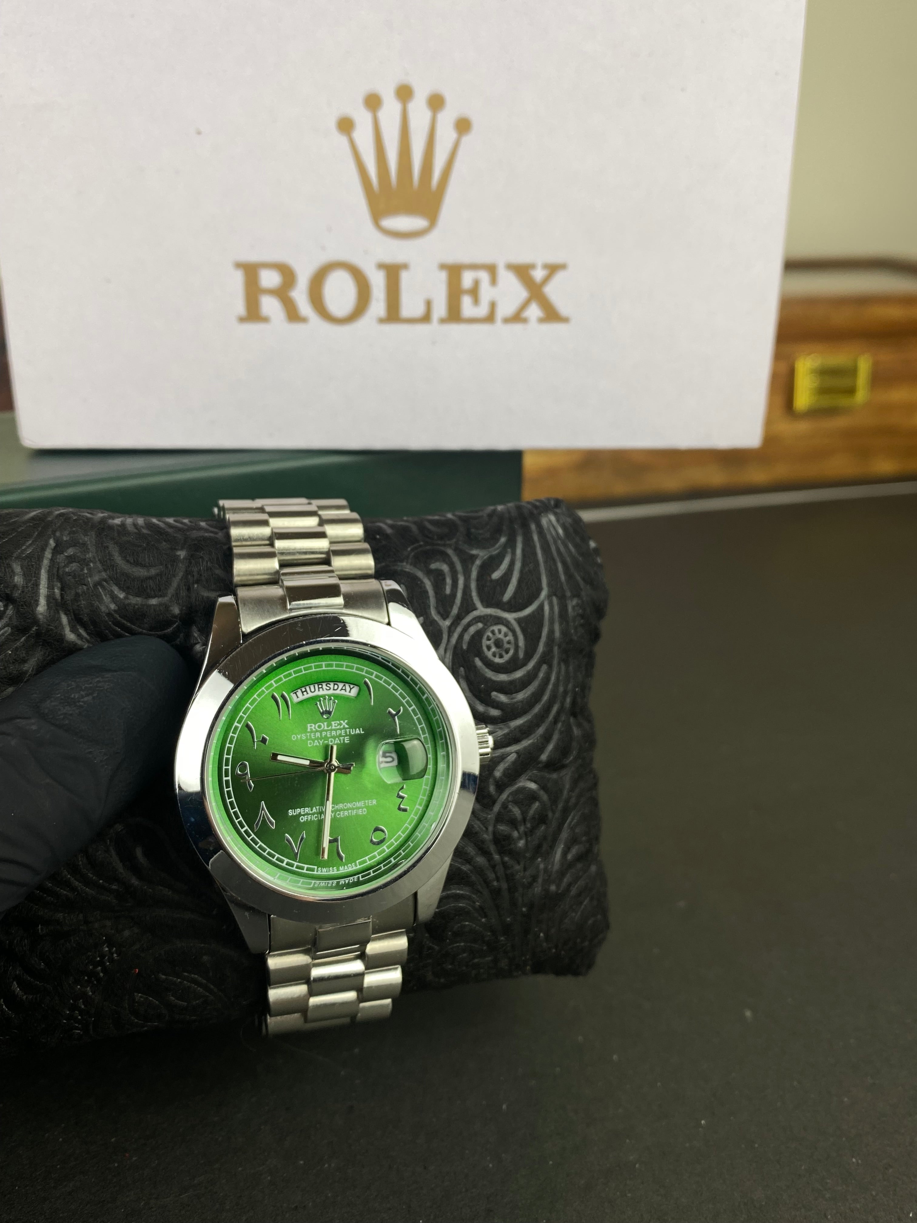 RLX Day-Date Arabic Royal Green