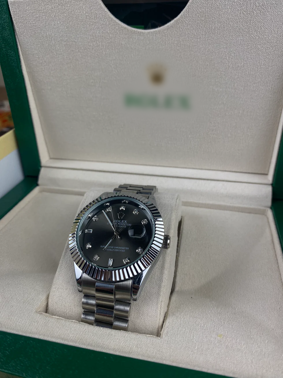 RLX slate (rhodium) dial