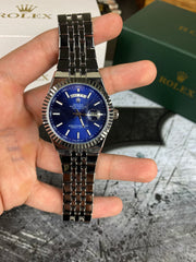 RLX Day-Date Oyester Smoked (Blue)