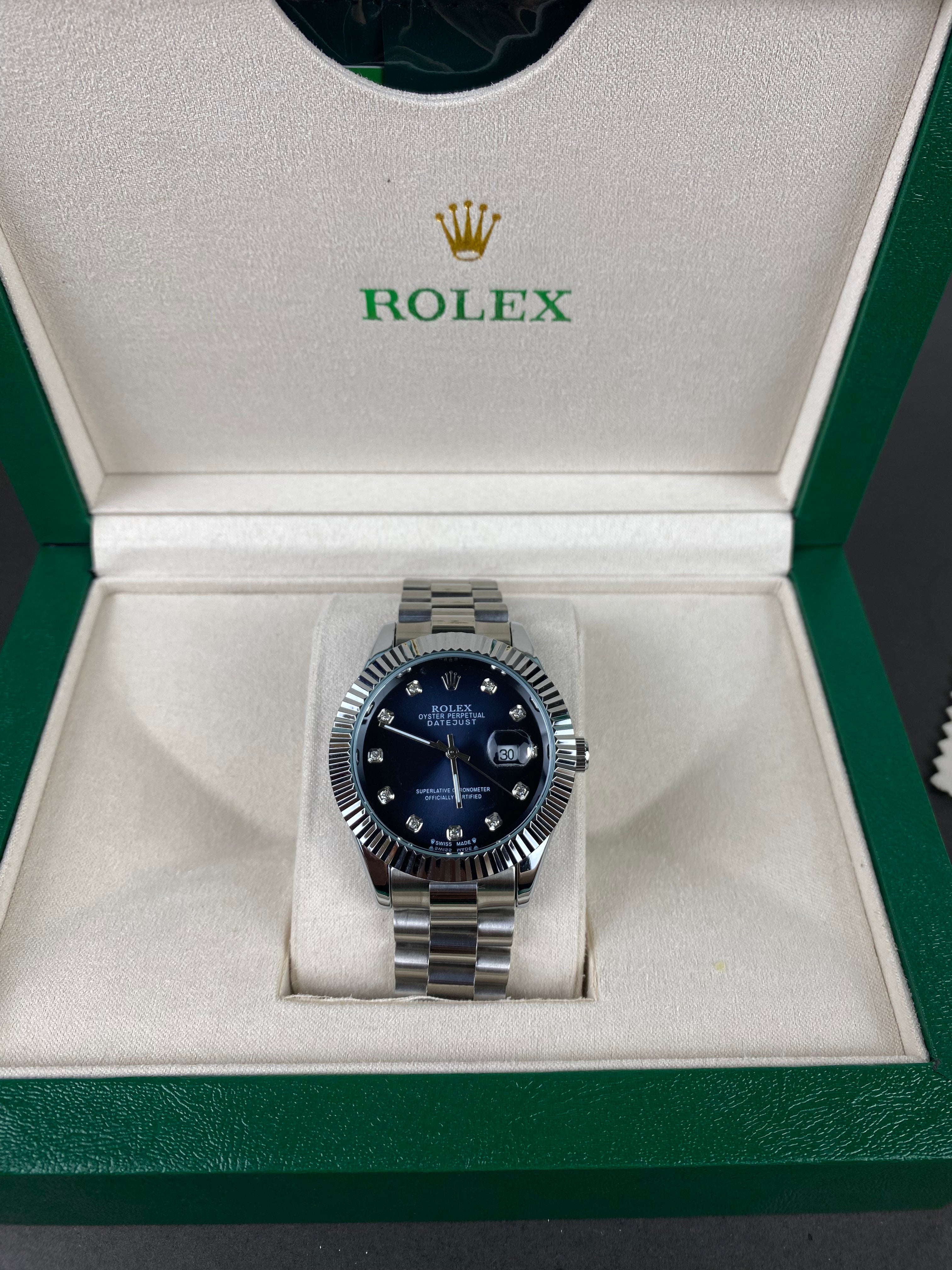 Rolex Metallic Blue Dial