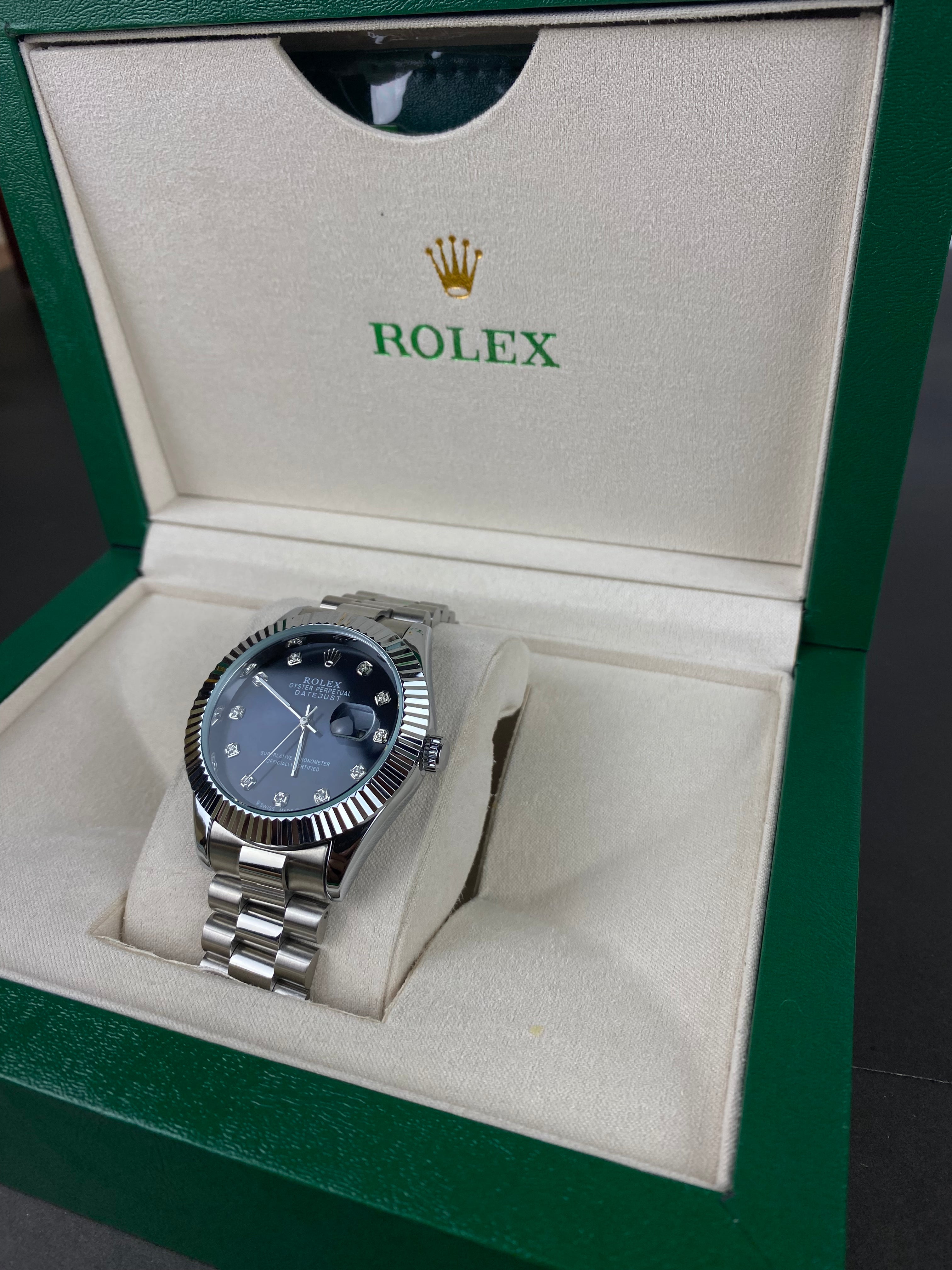 Rolex Metallic Blue Dial
