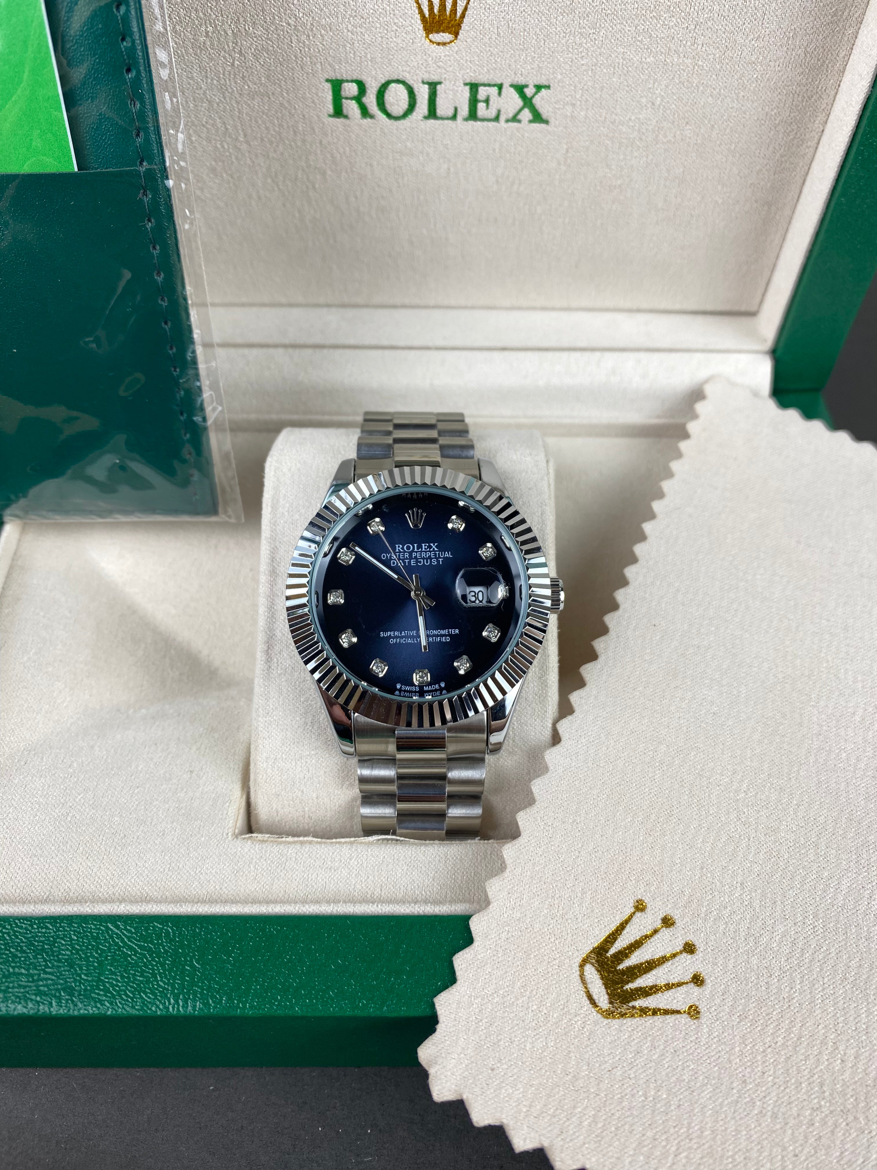 Rolex Metallic Blue Dial