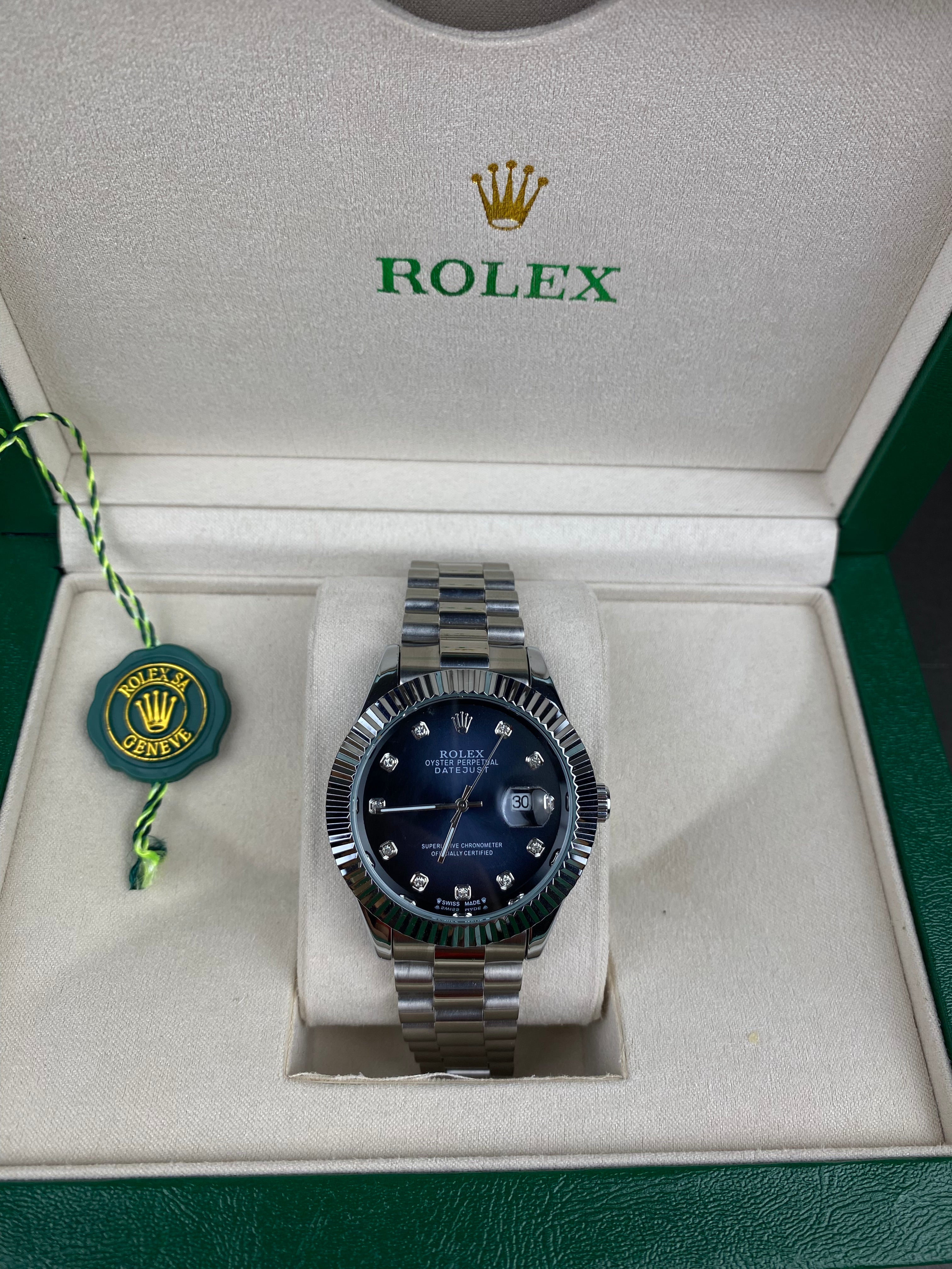 Rolex Metallic Blue Dial