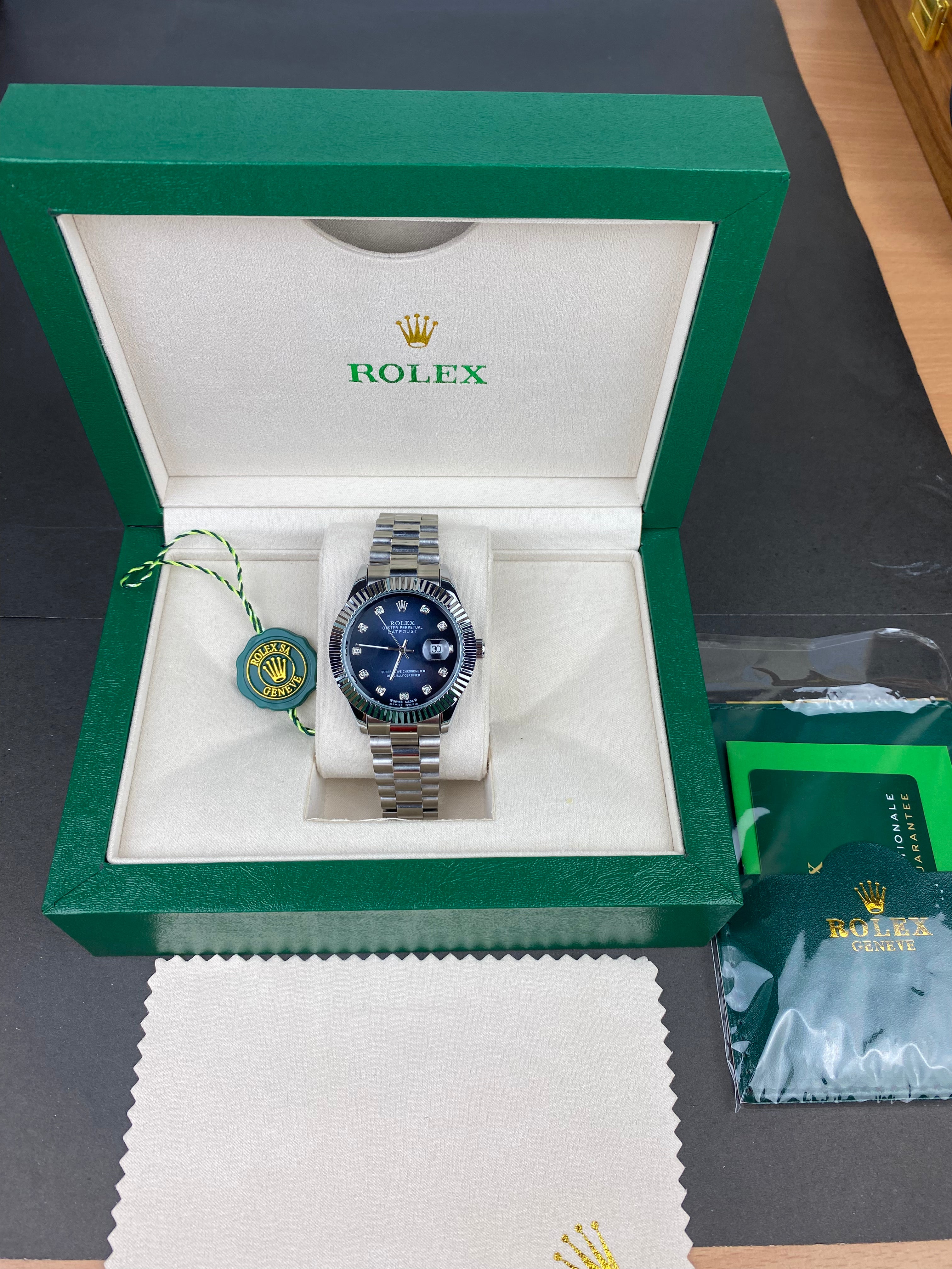 Rolex Metallic Blue Dial