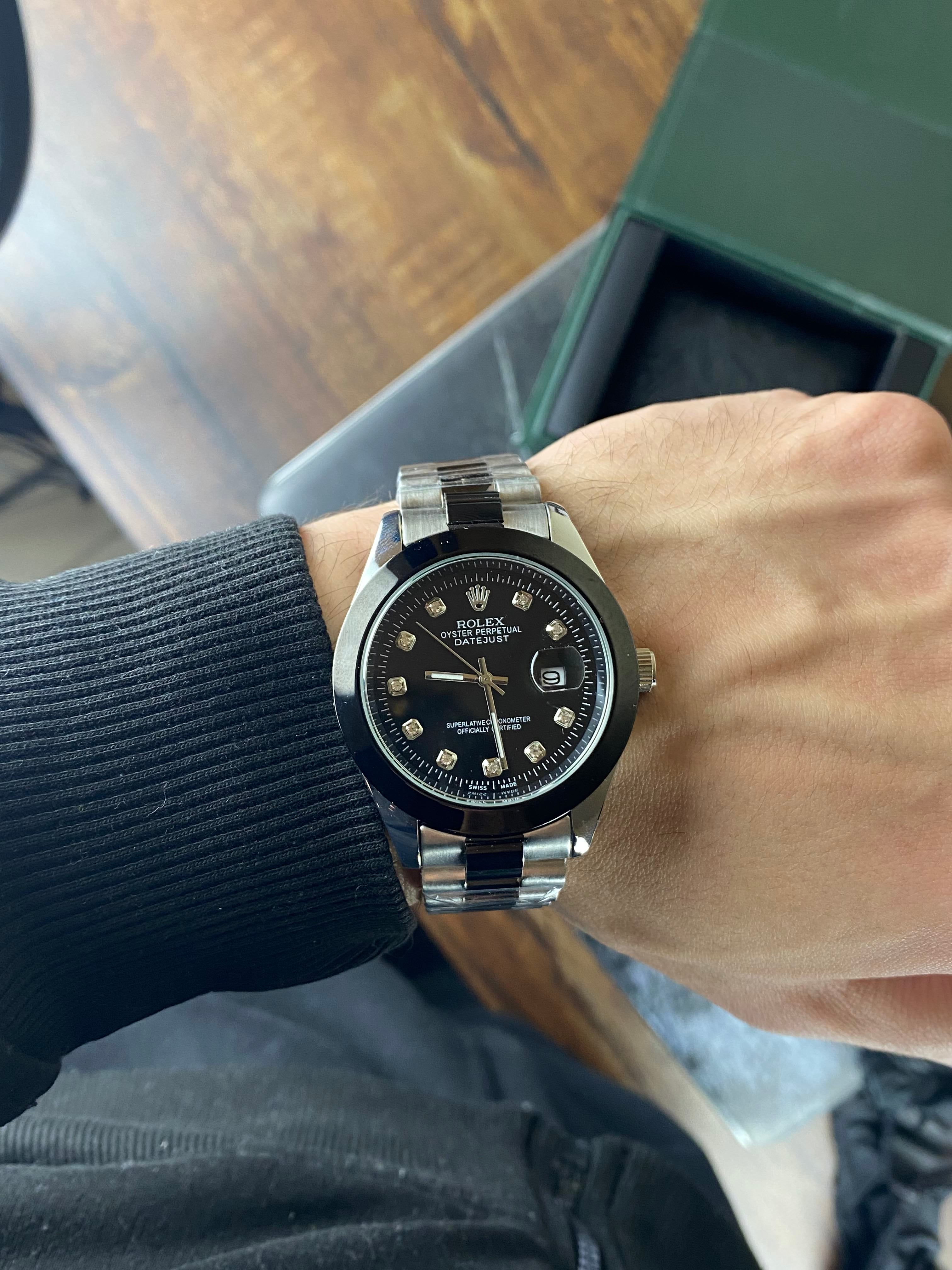 RLX Datejust Black Diamond Edition – Oyster Perpetual Elegance
