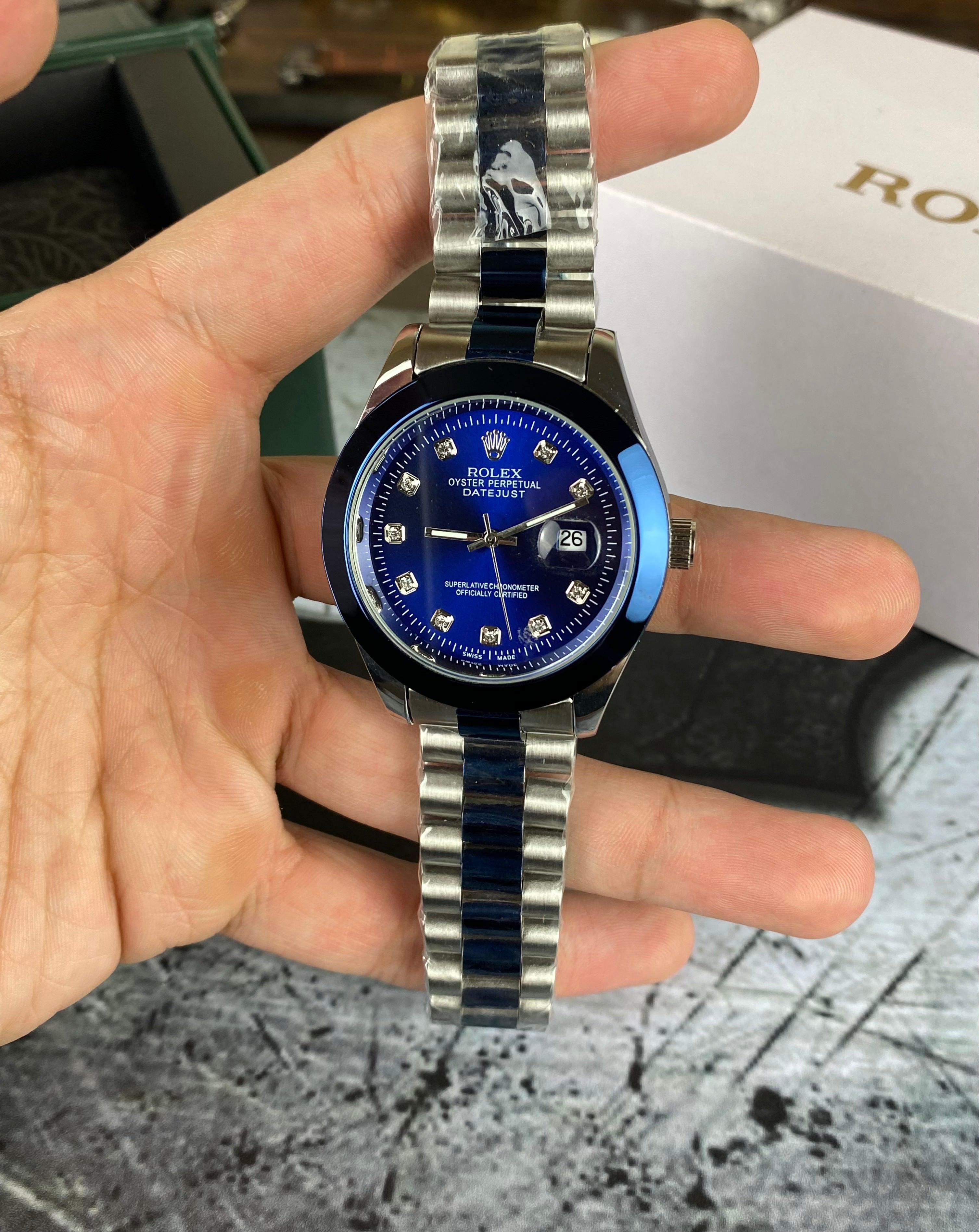 RLX Datejust Royal Blue Diamond Edition