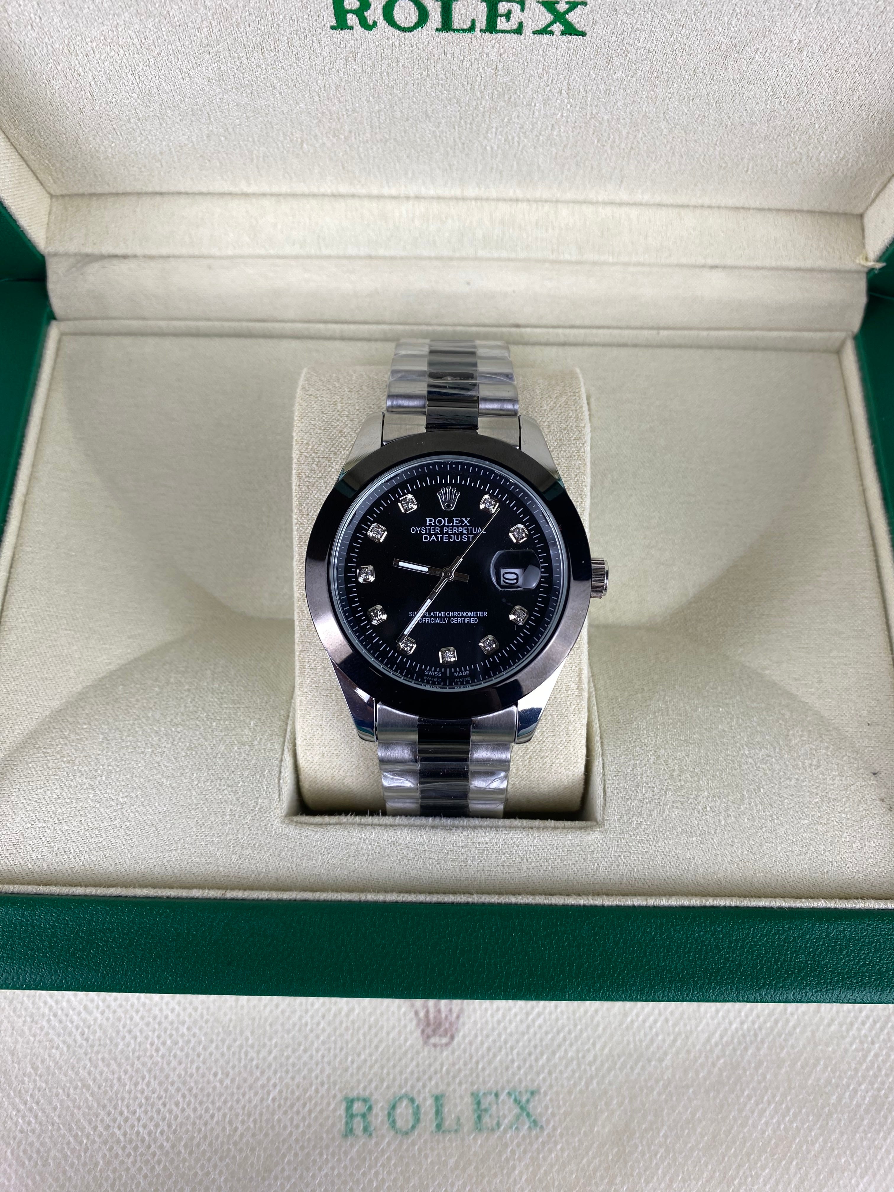 RLX Datejust Black Diamond Edition – Oyster Perpetual Elegance