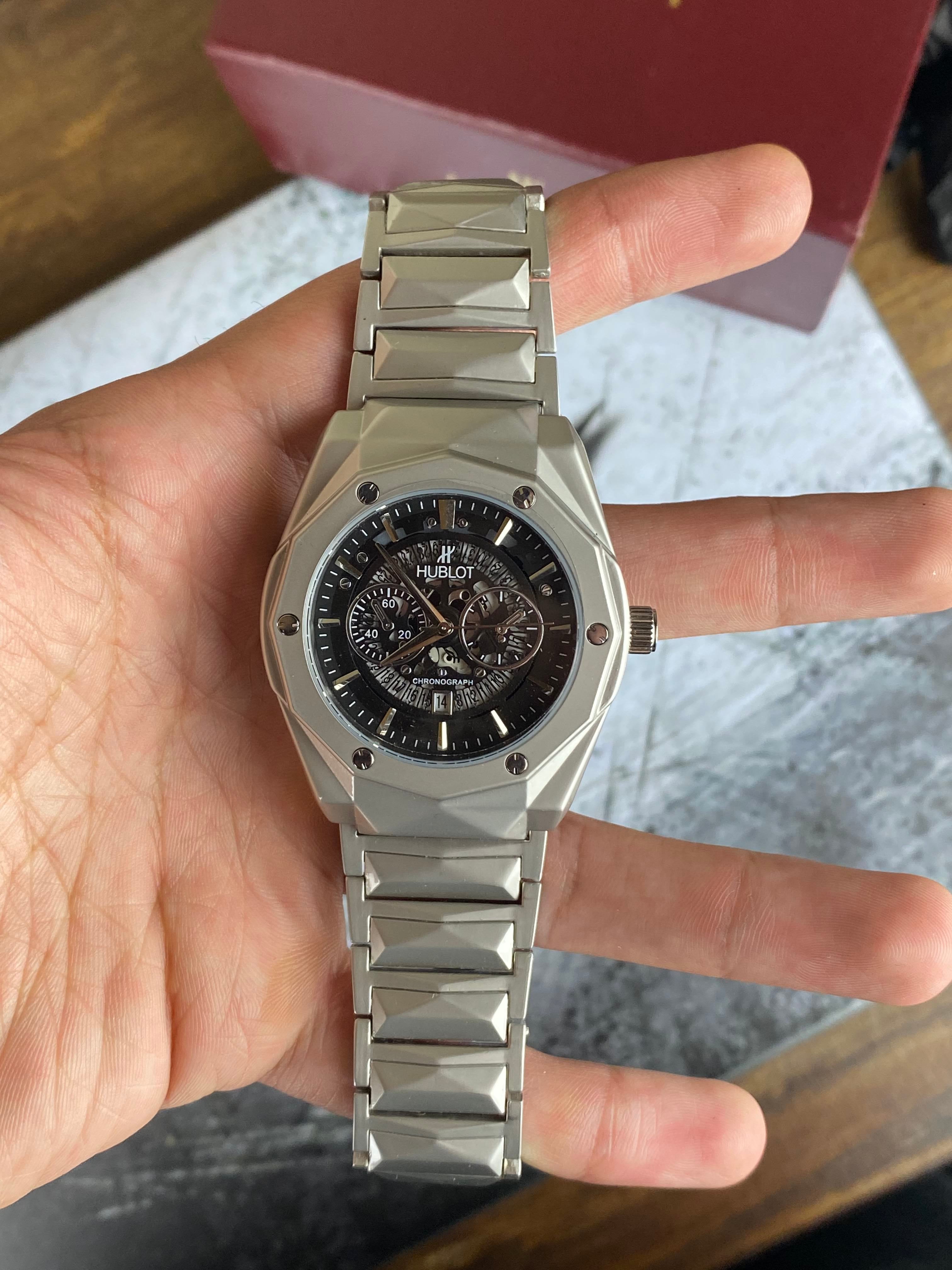 HUBLOT Obsidian Edge Chronograph – Steel Fusion Edition