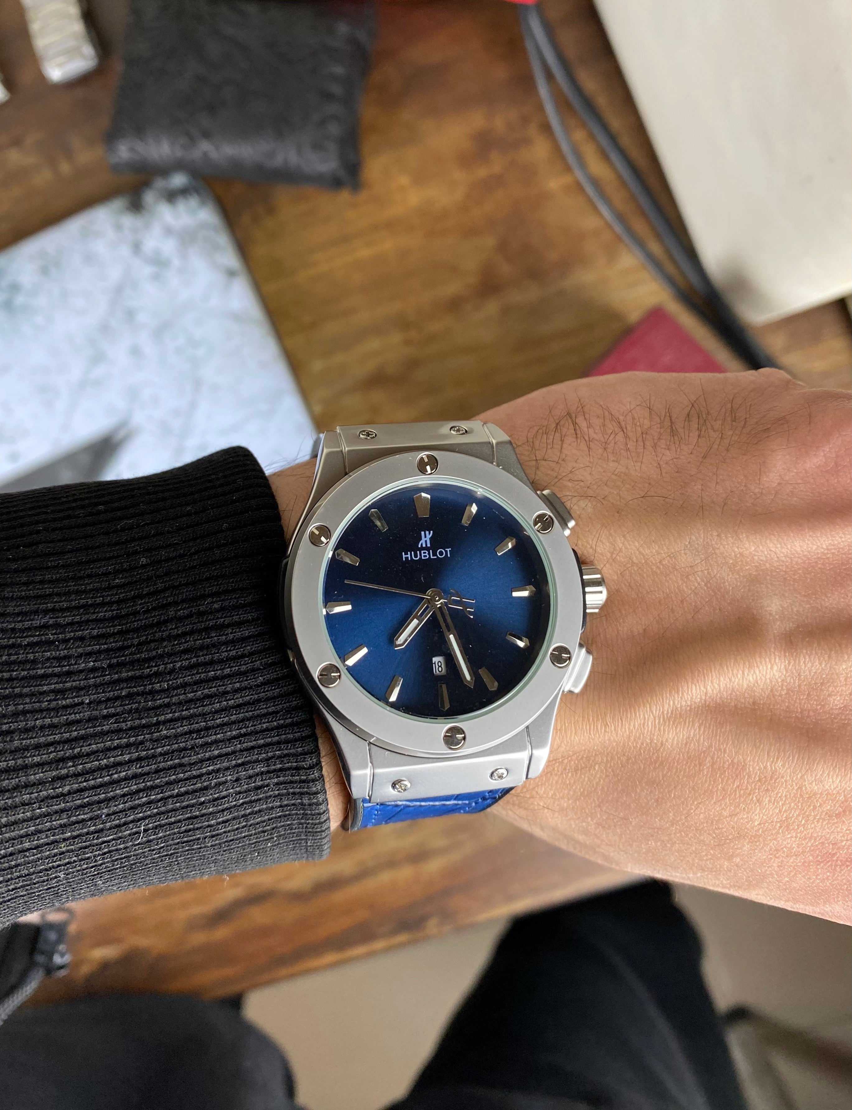 Hublot Classic Fusion Blue Elegance Automatic – Ceramic & Blue Strap Edition