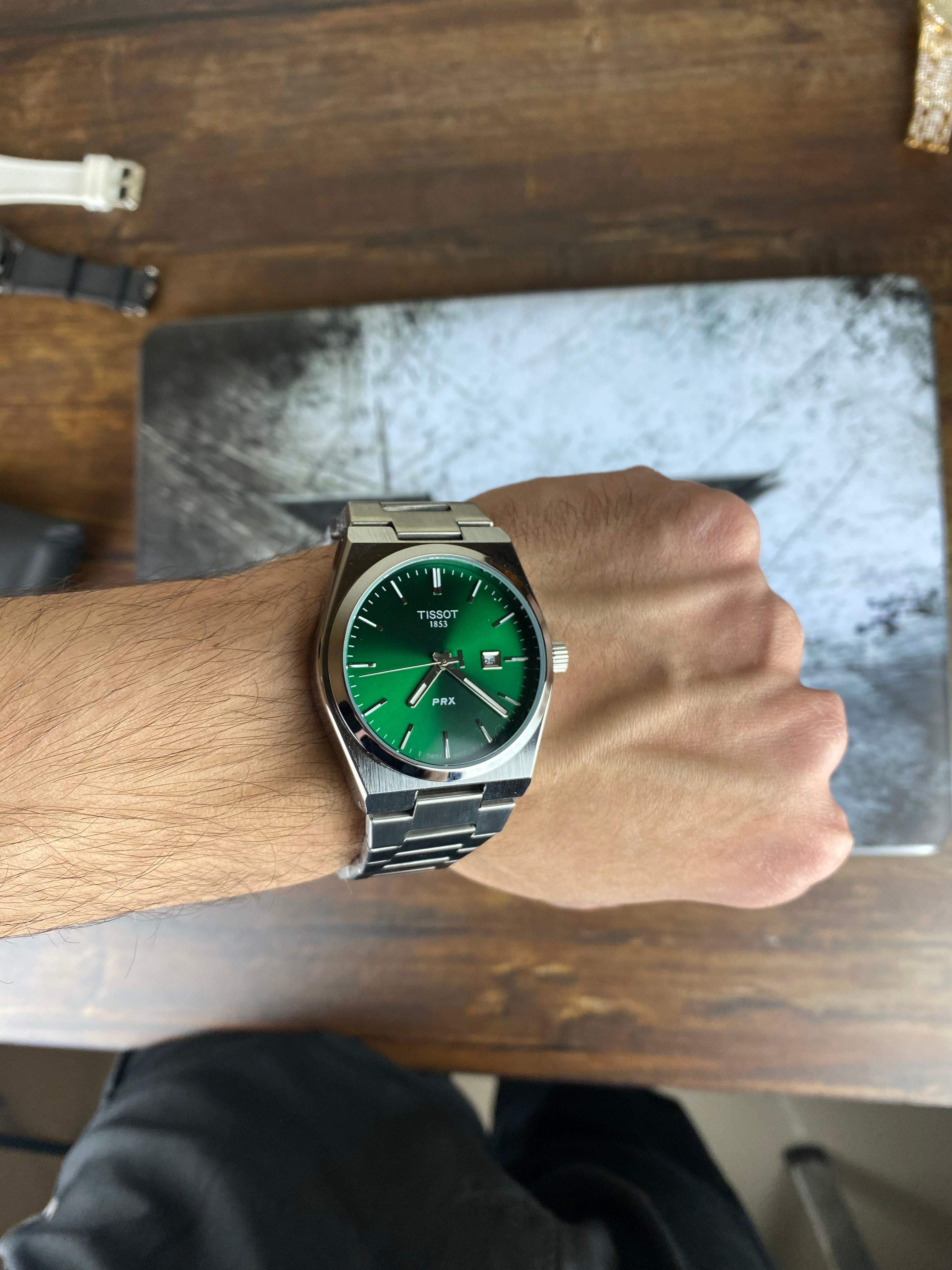 TISSOT PRX Emerald Green Edition