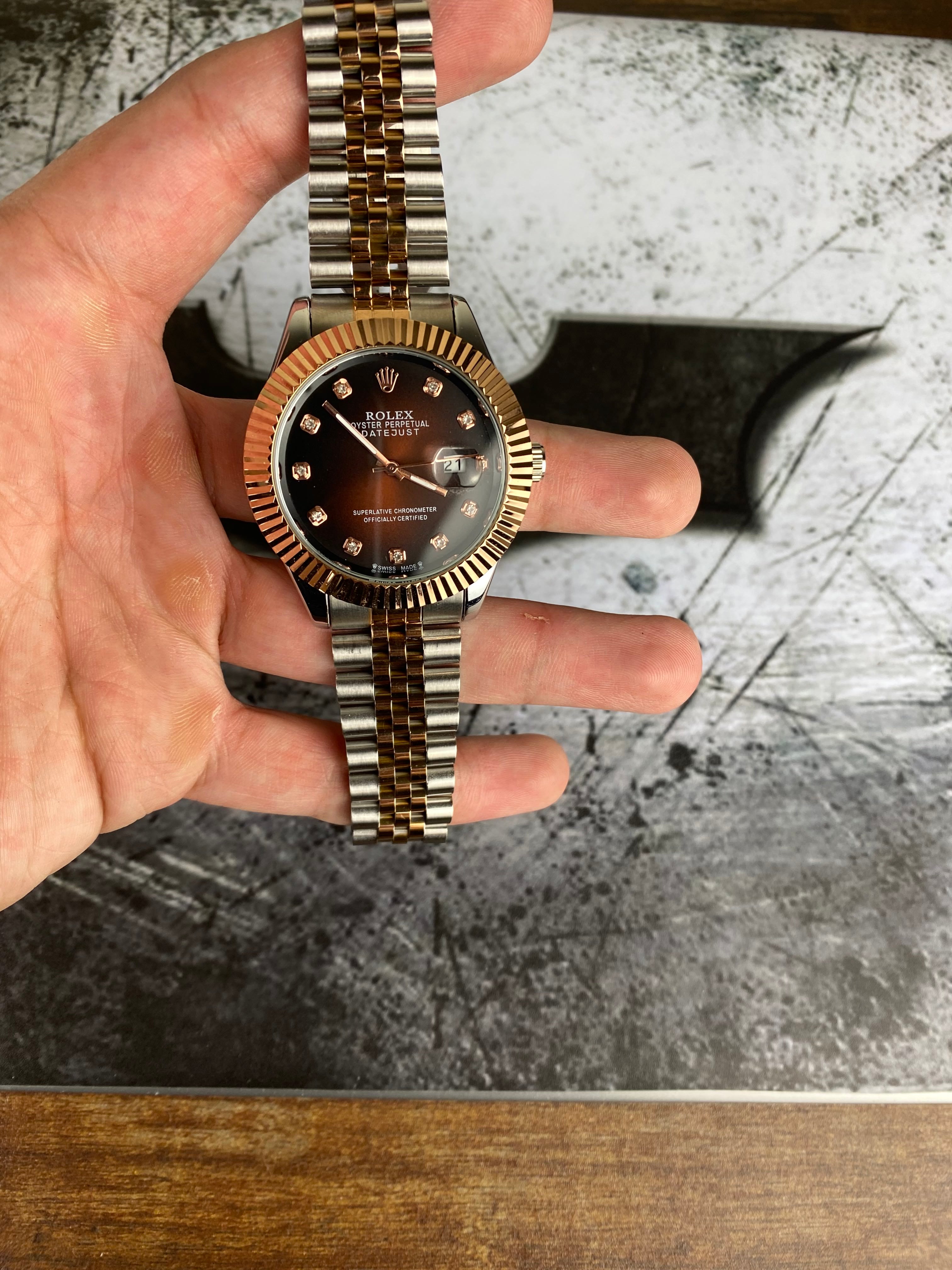 RLX – Royal Chocolate Sunburst Dial