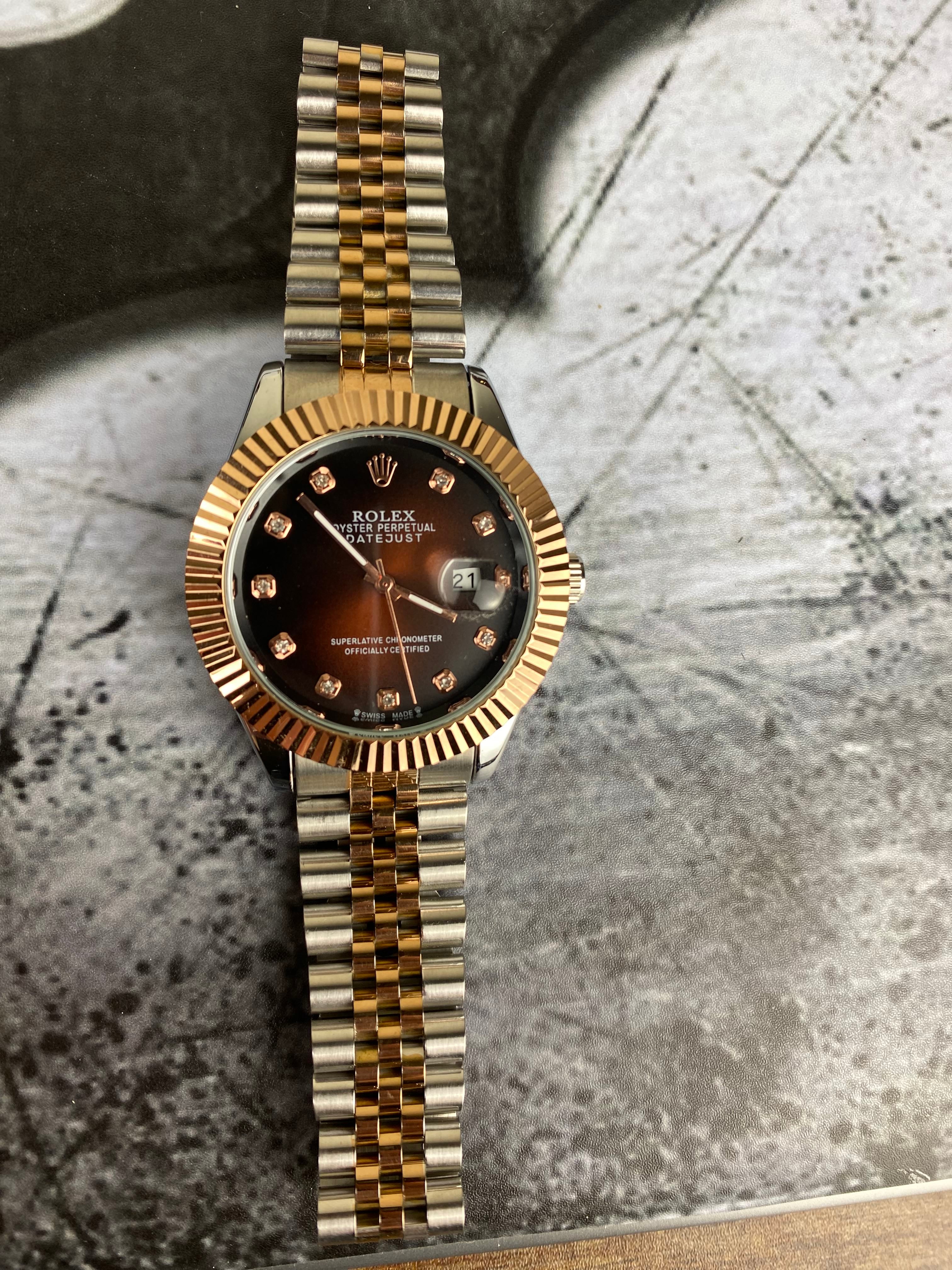 RLX – Royal Chocolate Sunburst Dial