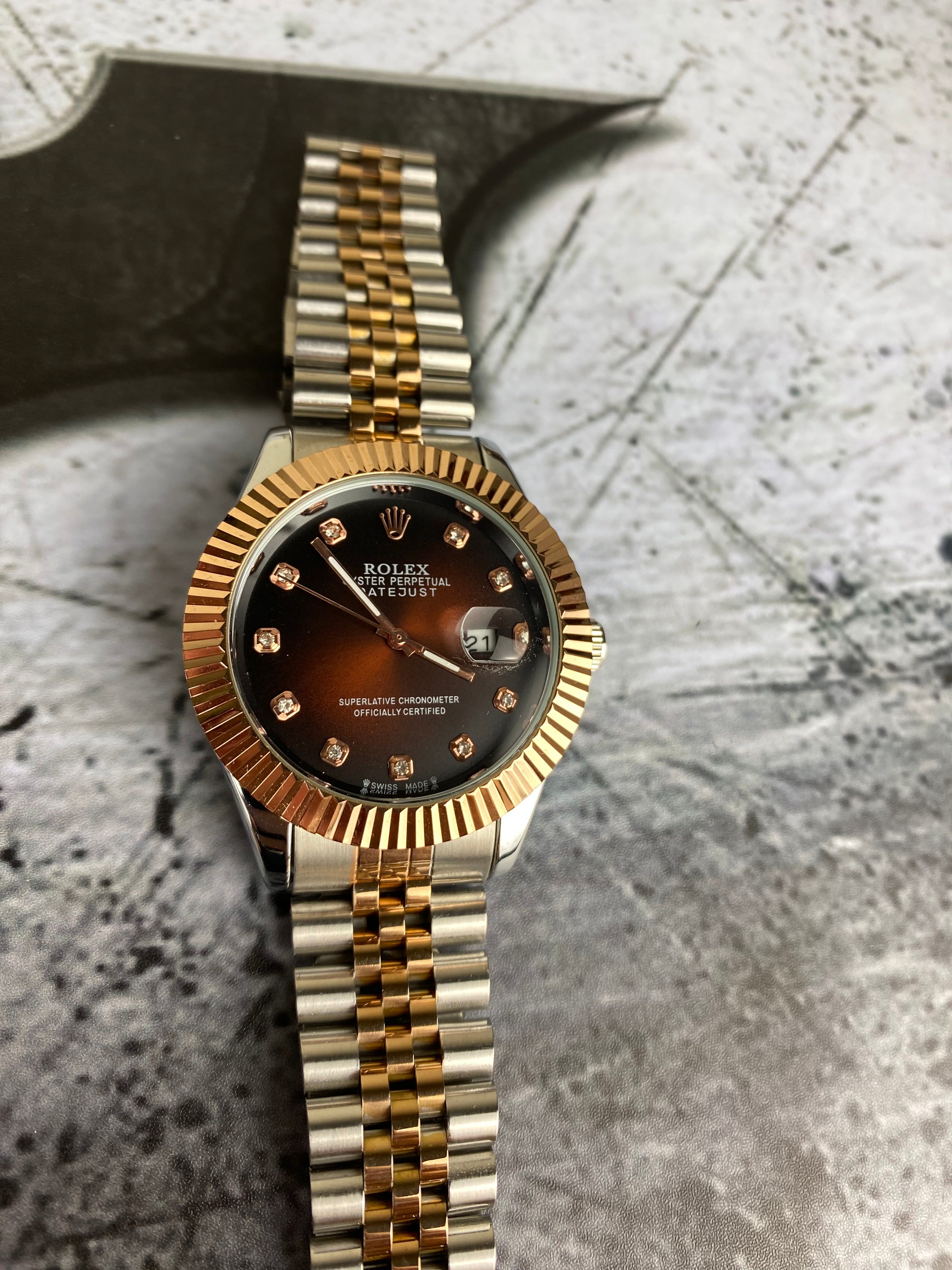 RLX – Royal Chocolate Sunburst Dial