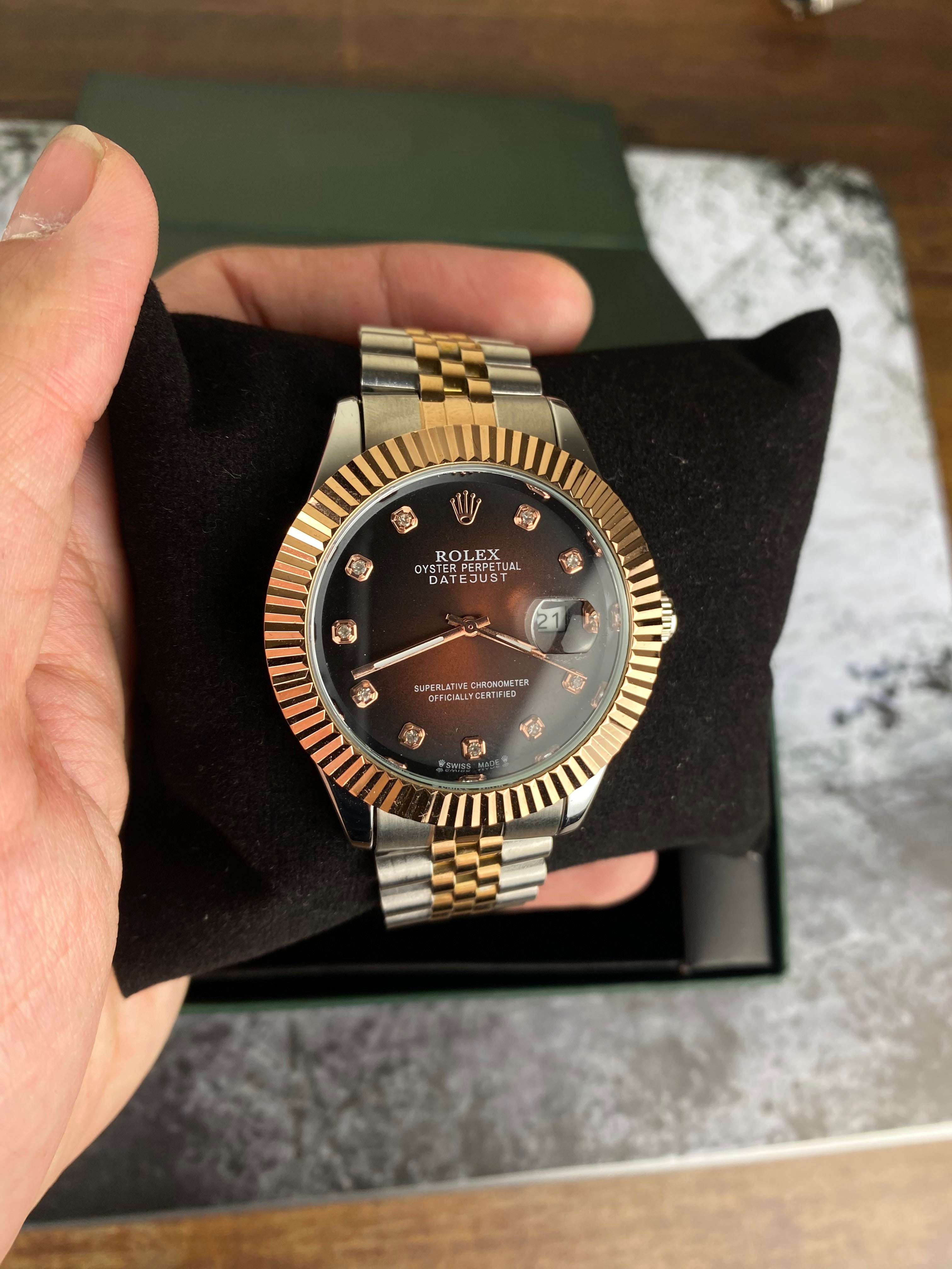 RLX – Royal Chocolate Sunburst Dial