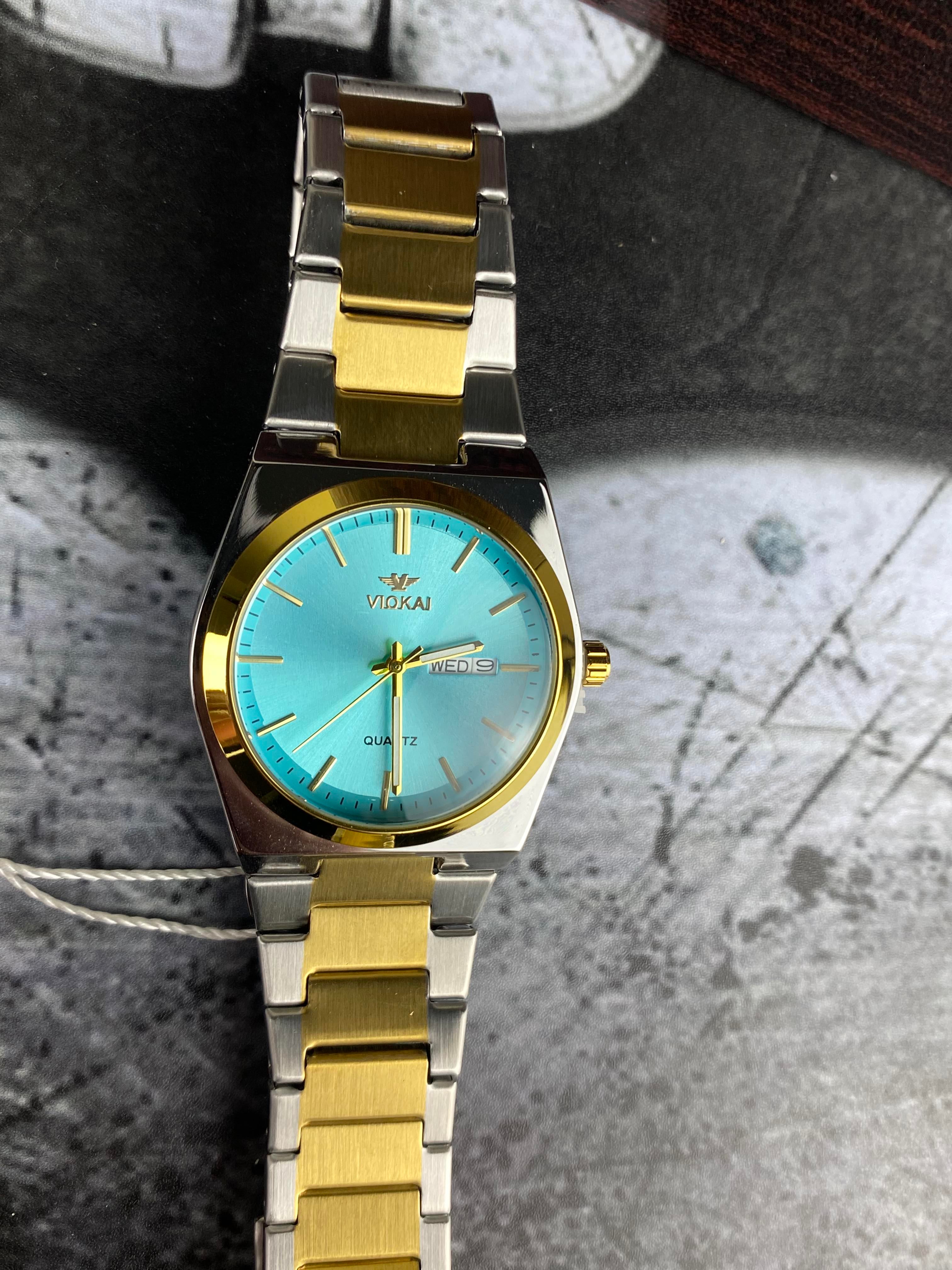 VIOKAI – Aqua Blue Dial Gold Edition