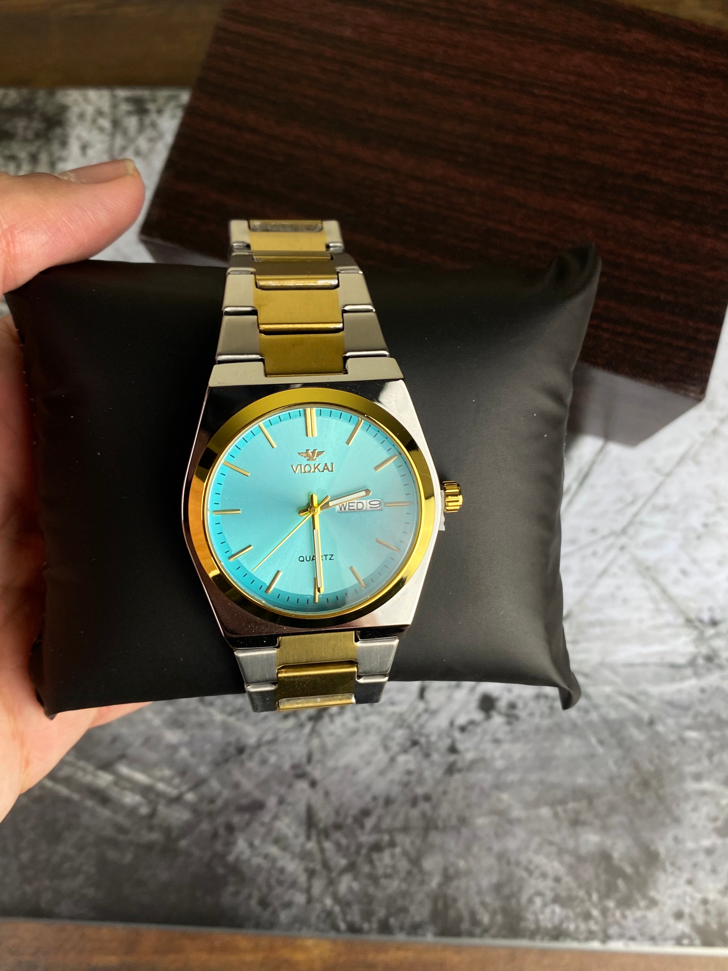 VIOKAI – Aqua Blue Dial Gold Edition