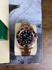 RLX ROSE GOLD GMT MASTER – ELITE TRAVELER LUXURY TIMEPIECE