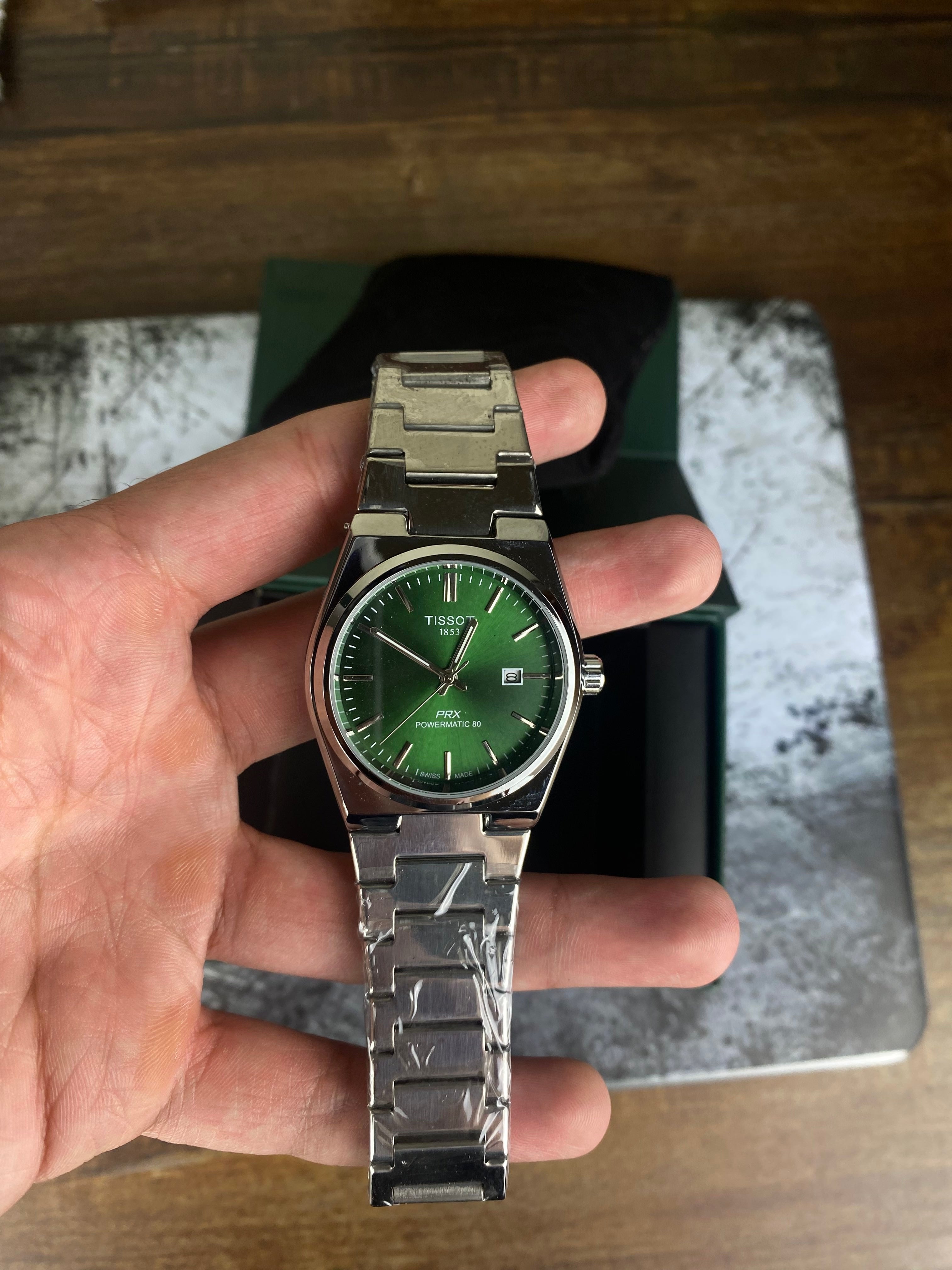 TISSOT – PRX Emerald Green Semi- Auto Dial