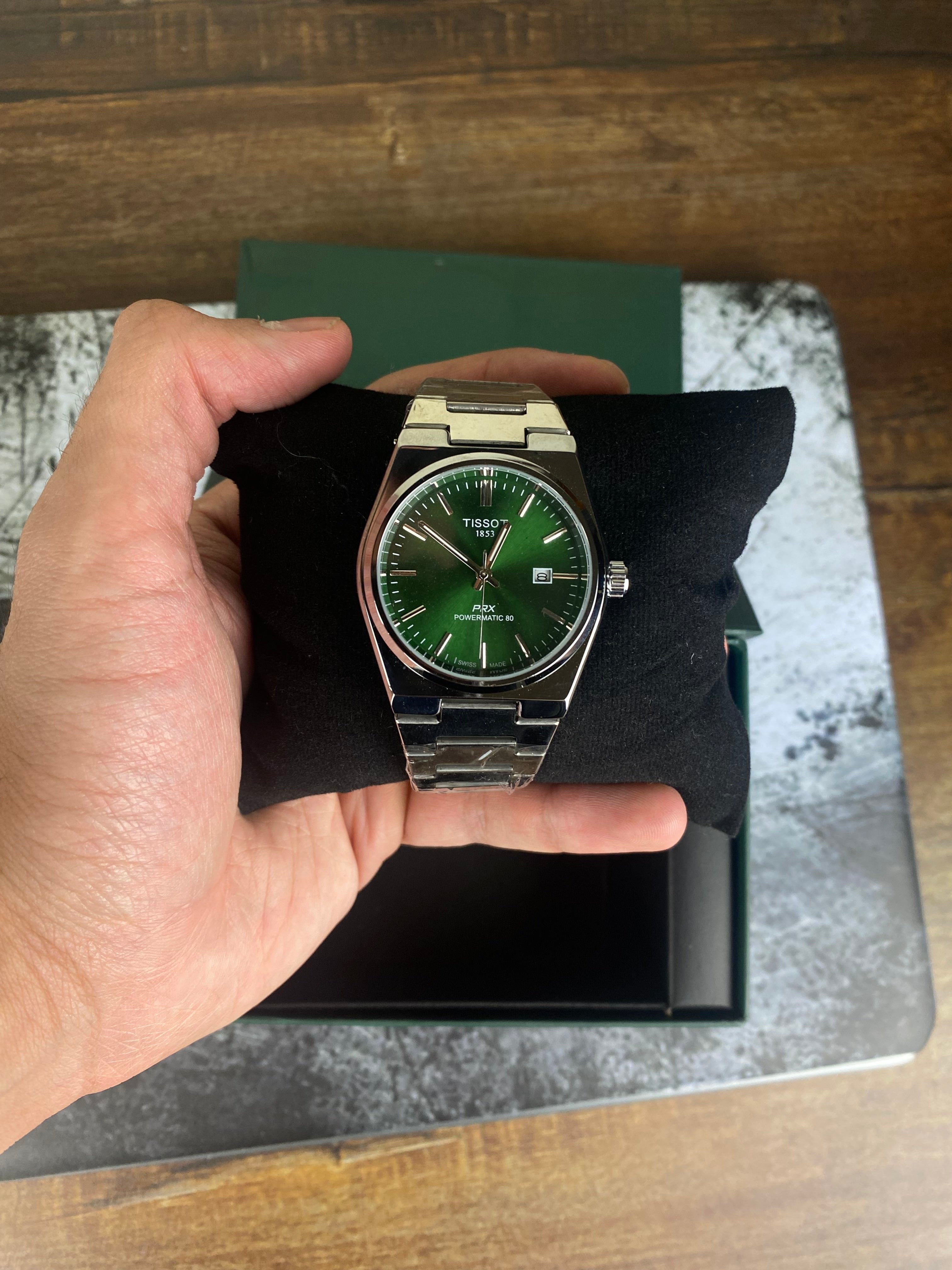 TISSOT – PRX Emerald Green Semi- Auto Dial