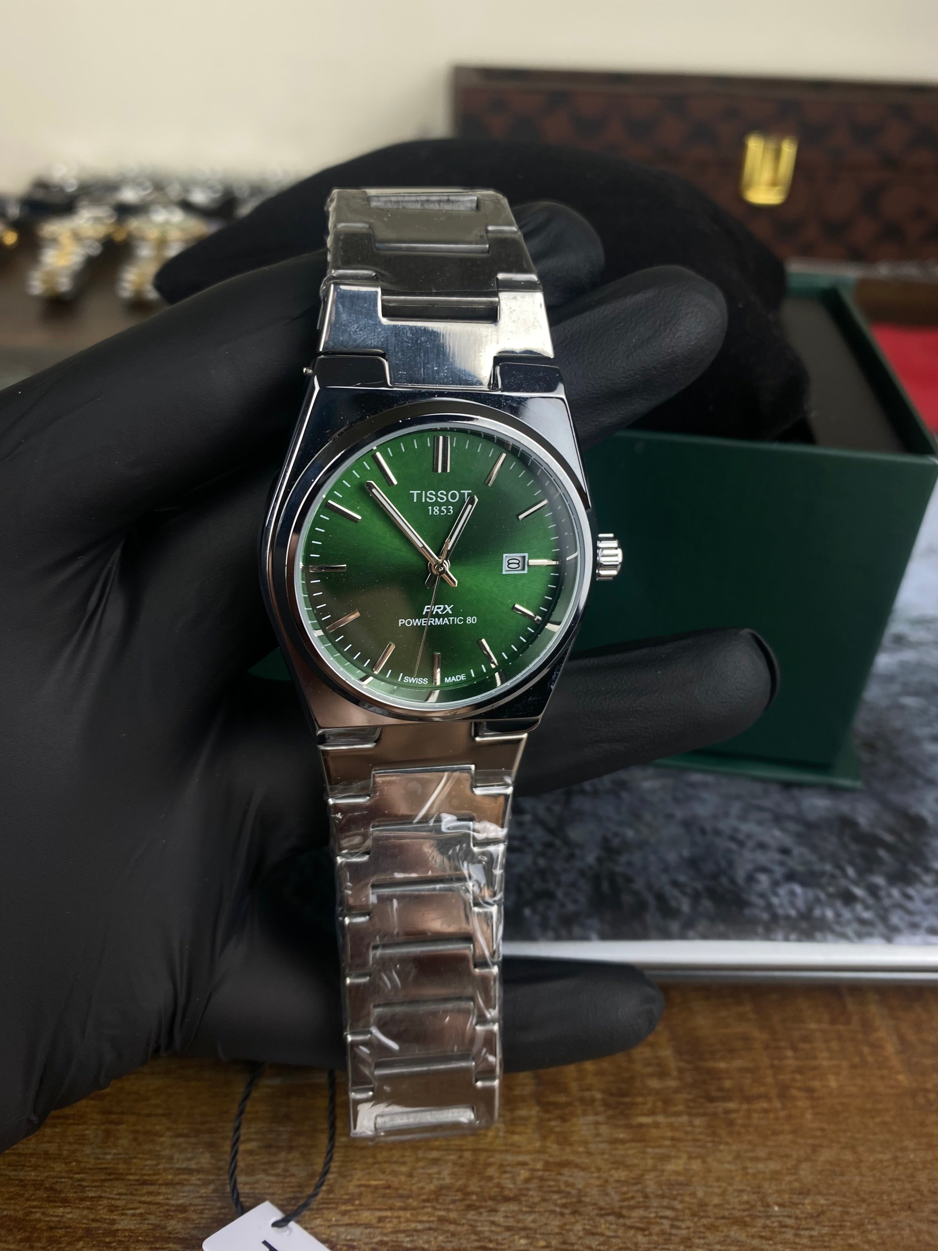 TISSOT – PRX Emerald Green Semi- Auto Dial