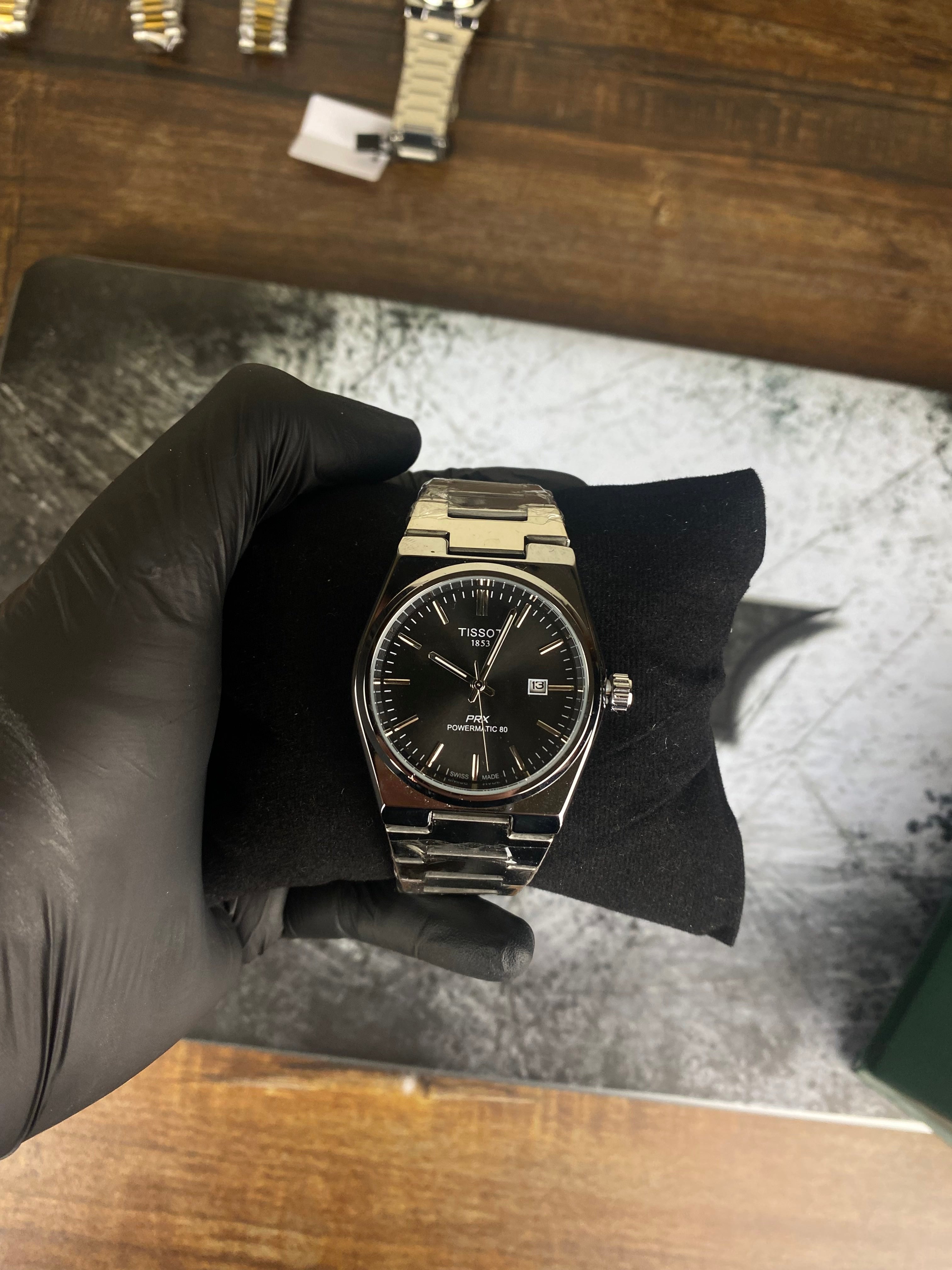 TISSOT – PRX Charcoal Black Semi- Auto Dial