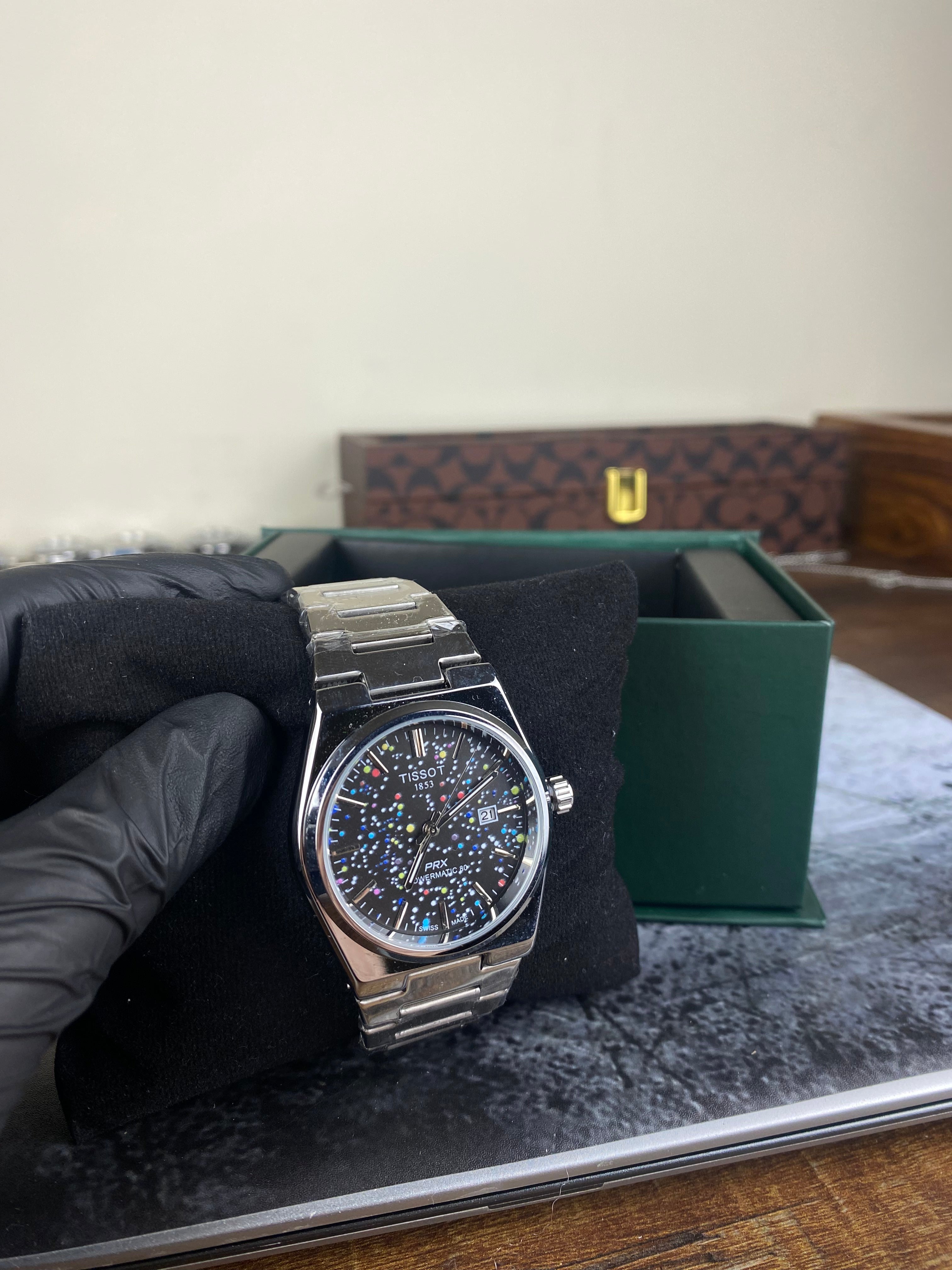 Tissot PRX Powermatic 80 – Black Galaxy Dial Semi- Auto