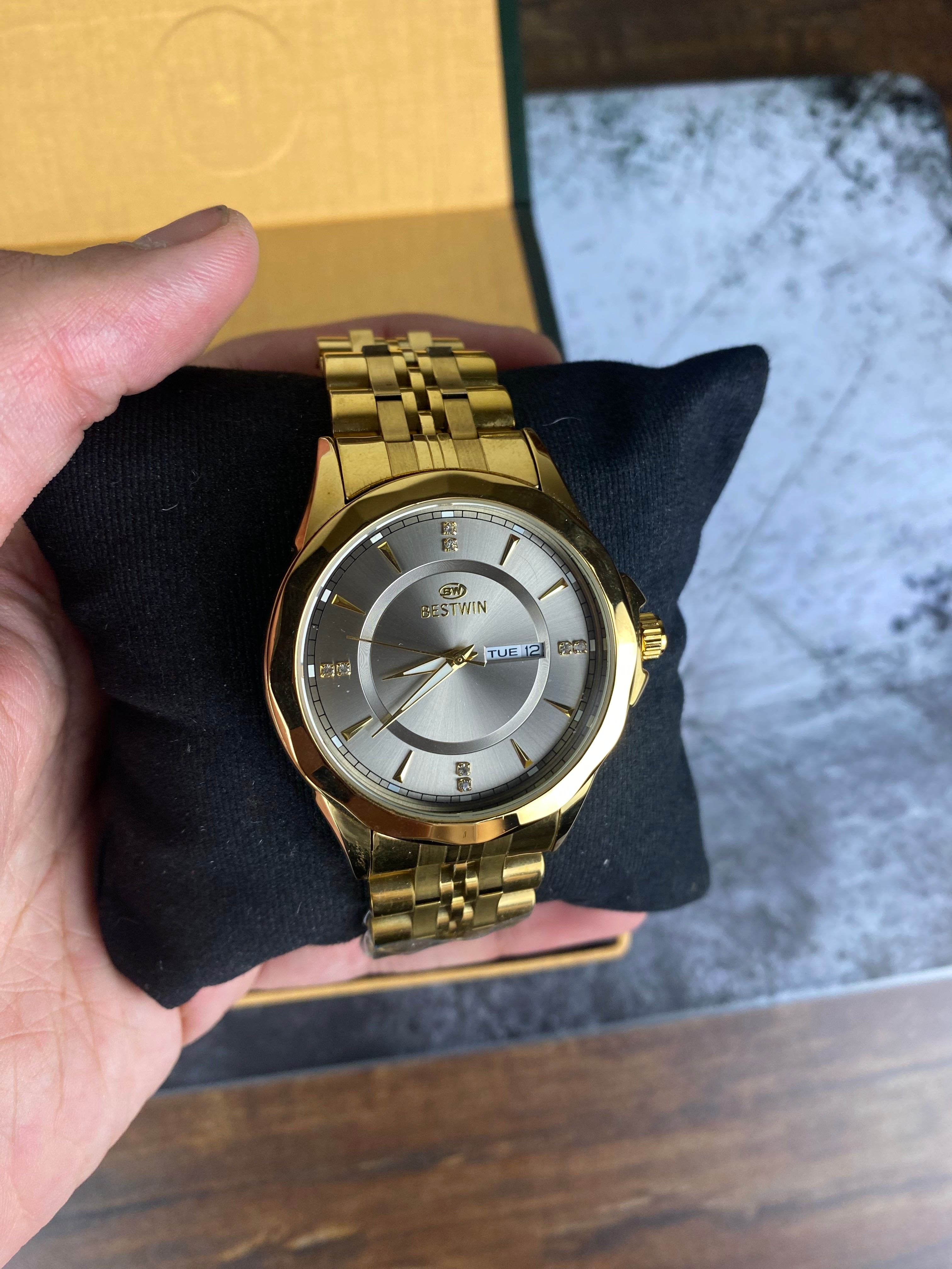 ⌚ BESTWIN LUXE GOLD DAY-DATE – PREMIUM CLASSIC EDITION