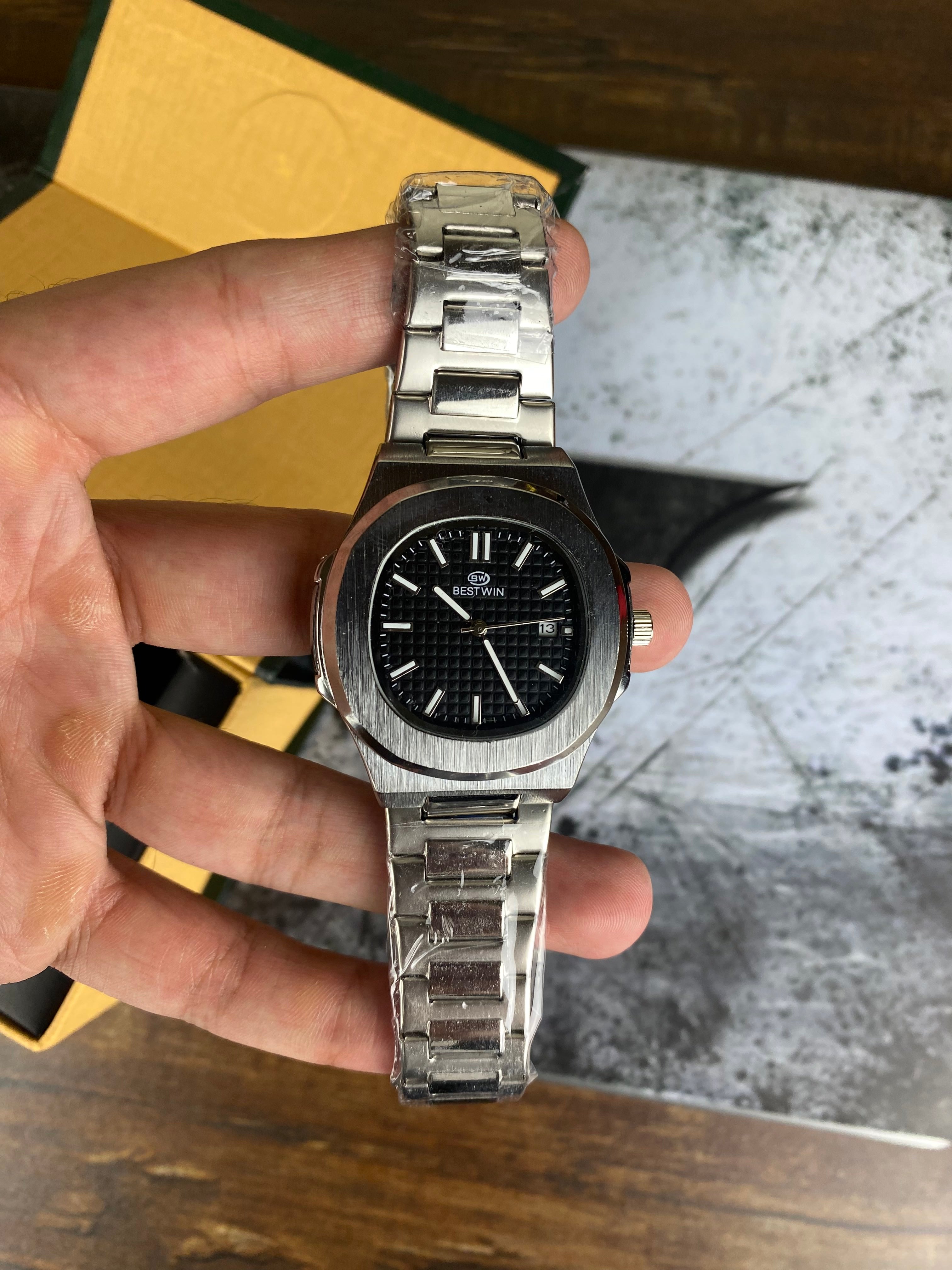 ⌚ BW BESTWIN CLASSIC STEEL – TEXTURED DIAL EDITION