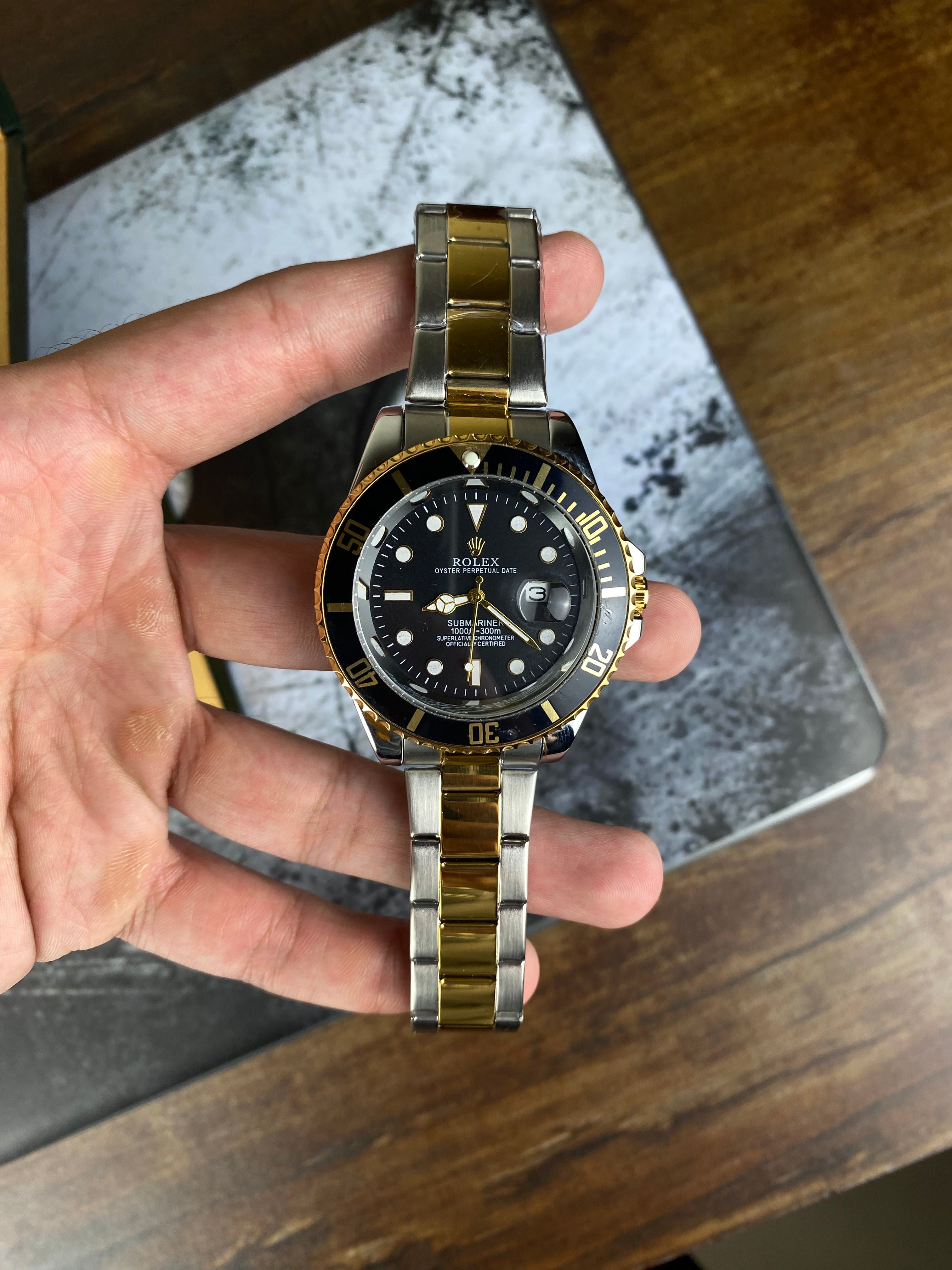⌚ RLX SUBMARINER 40MM – TWO TONE GOLD EDITION
