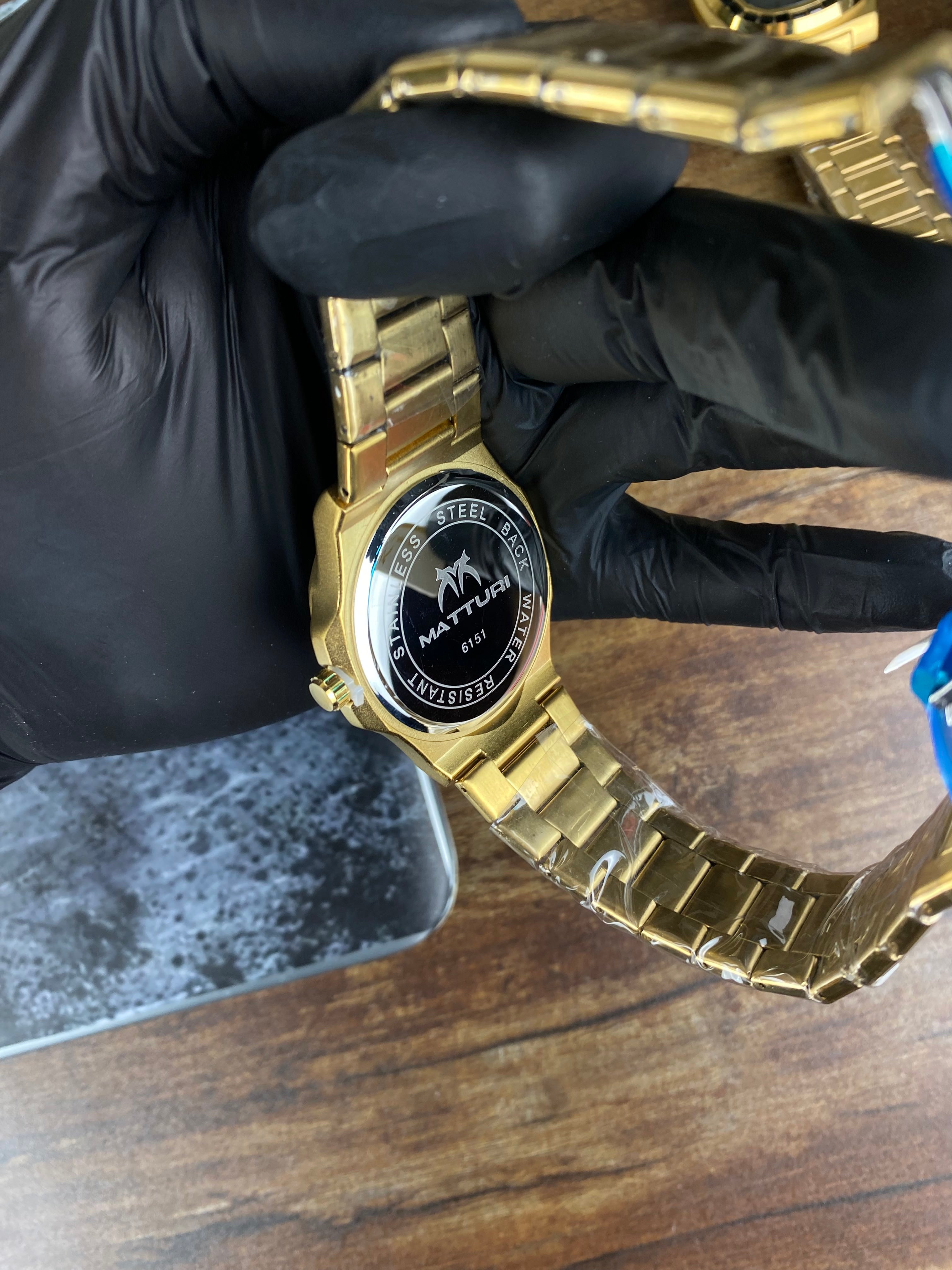 ⌚ MATWISH ROYAL EDGE – BLUE CRYSTAL GOLD EDITION