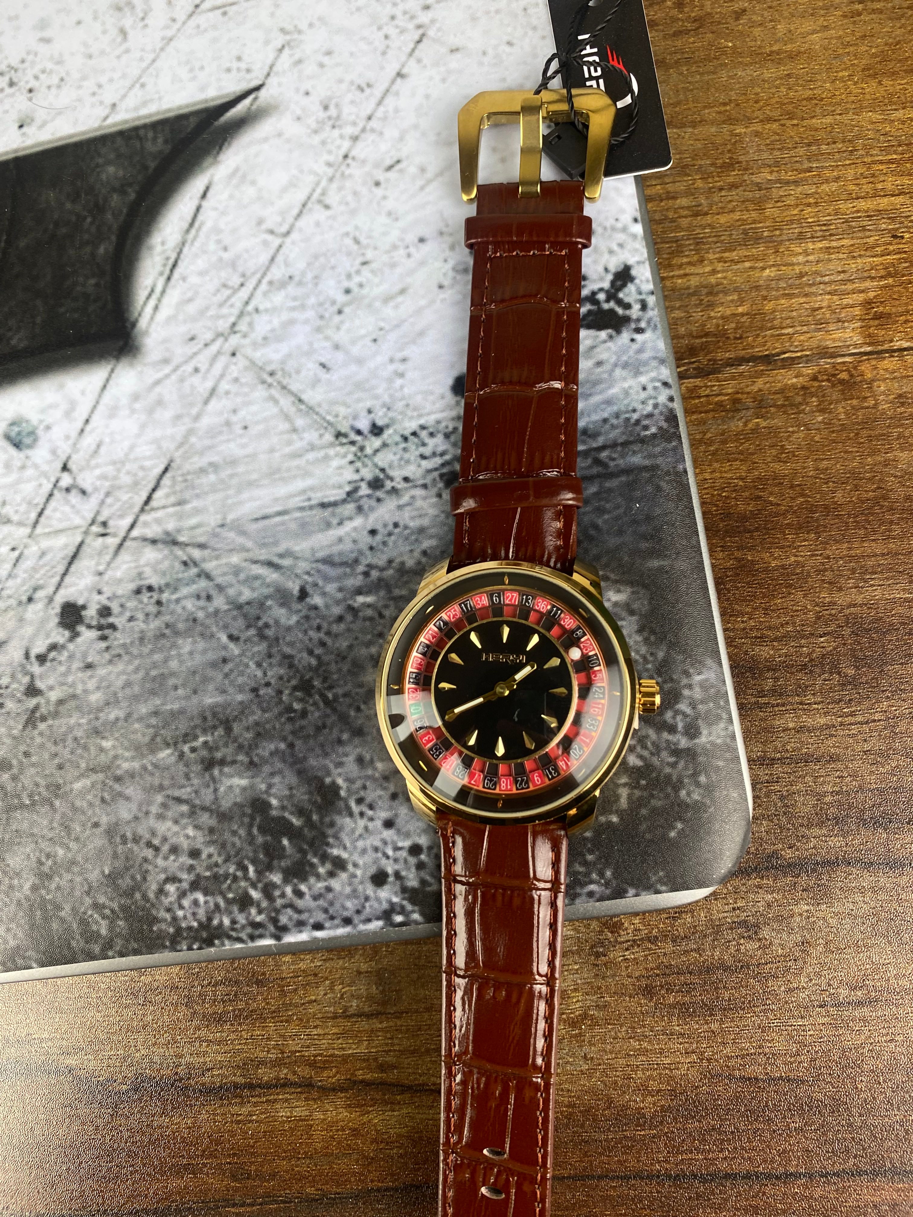 ⌚ HERWI Roulette Classic – Gold Brown Edition