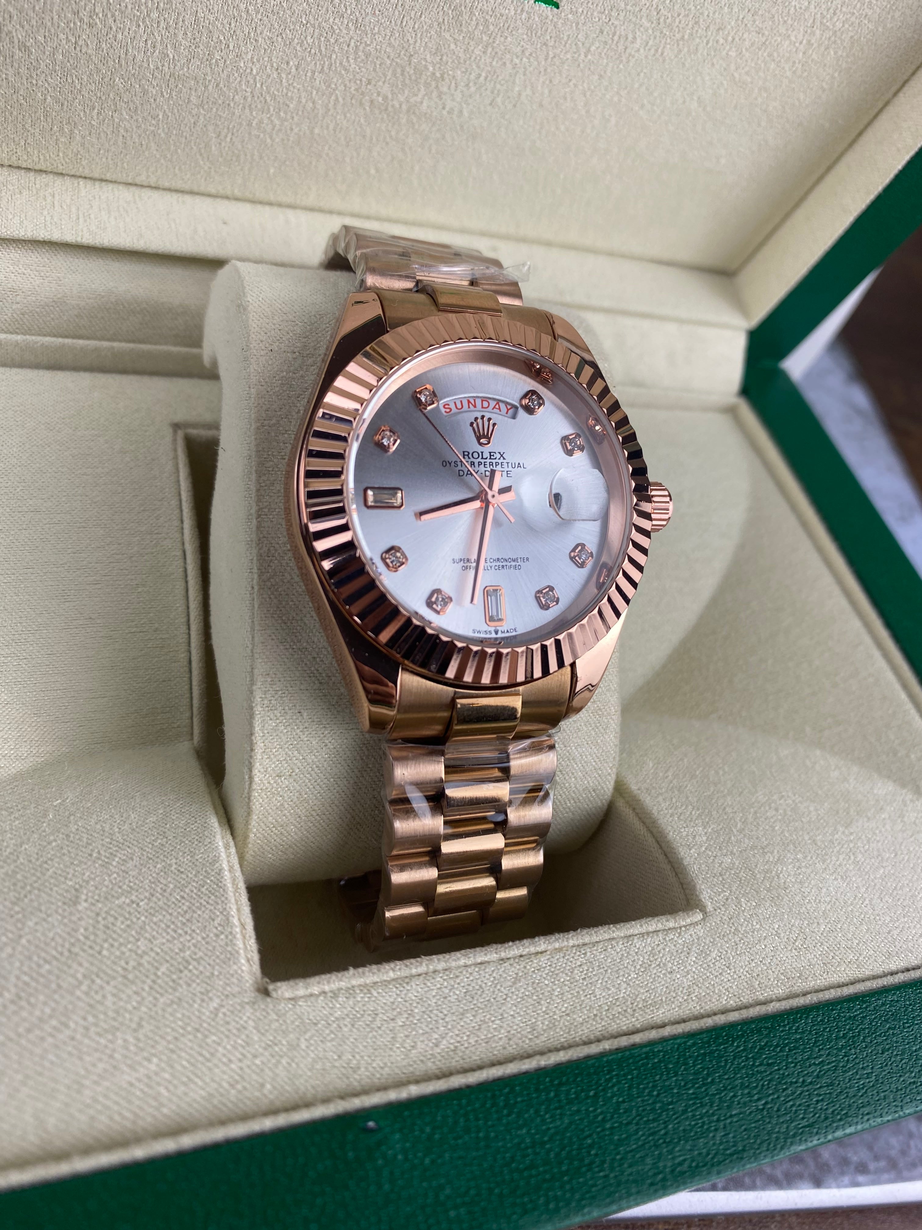 RLX DAY-DATE 40MM – ROSE GOLD PRESIDENT EDITION