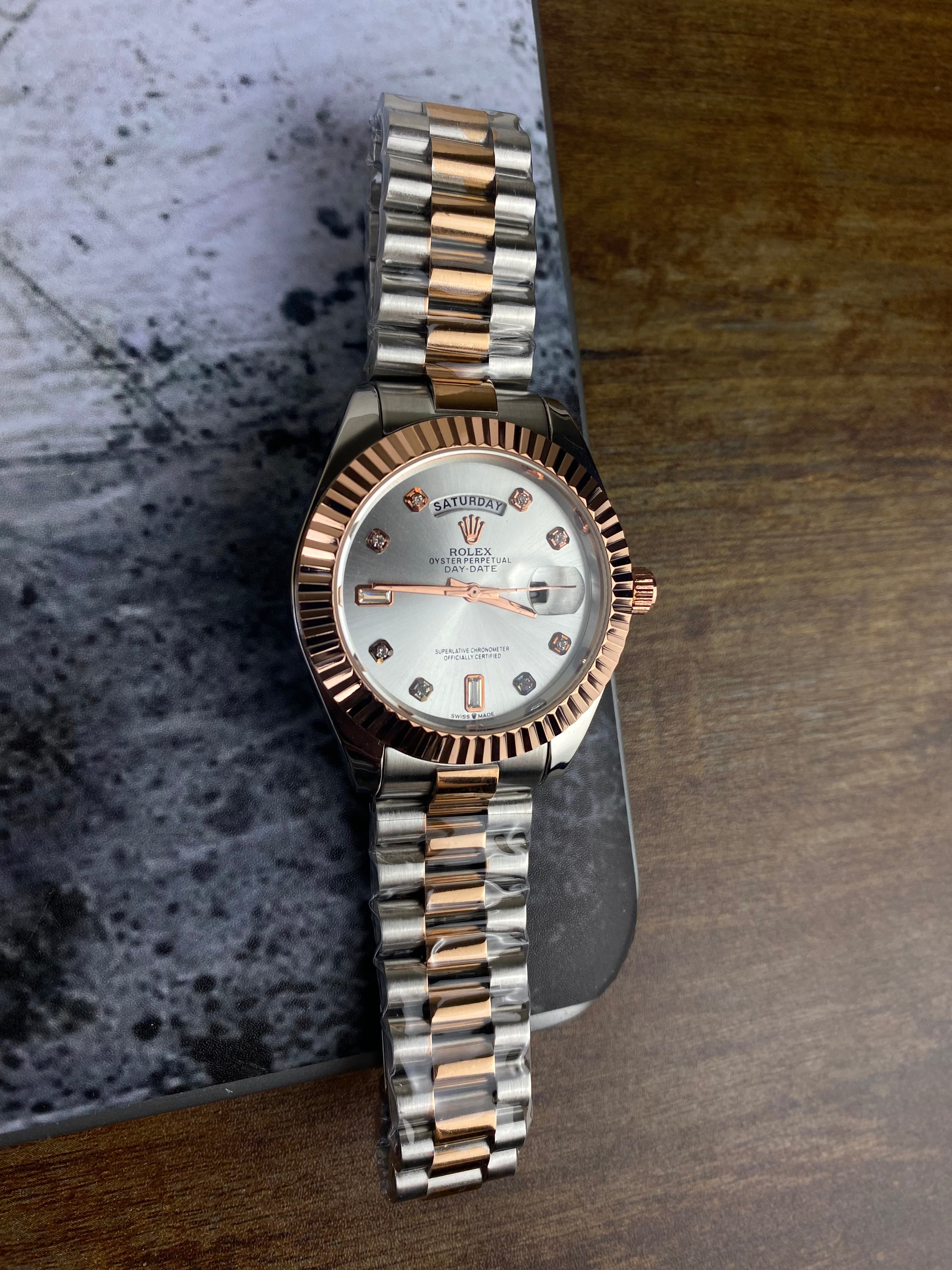 RLX DAY-DATE 40MM – TWO-TONE ROSE GOLD EDITION