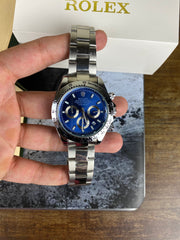 Luxury Silver Blue Chronograph Inspired Men's Watch