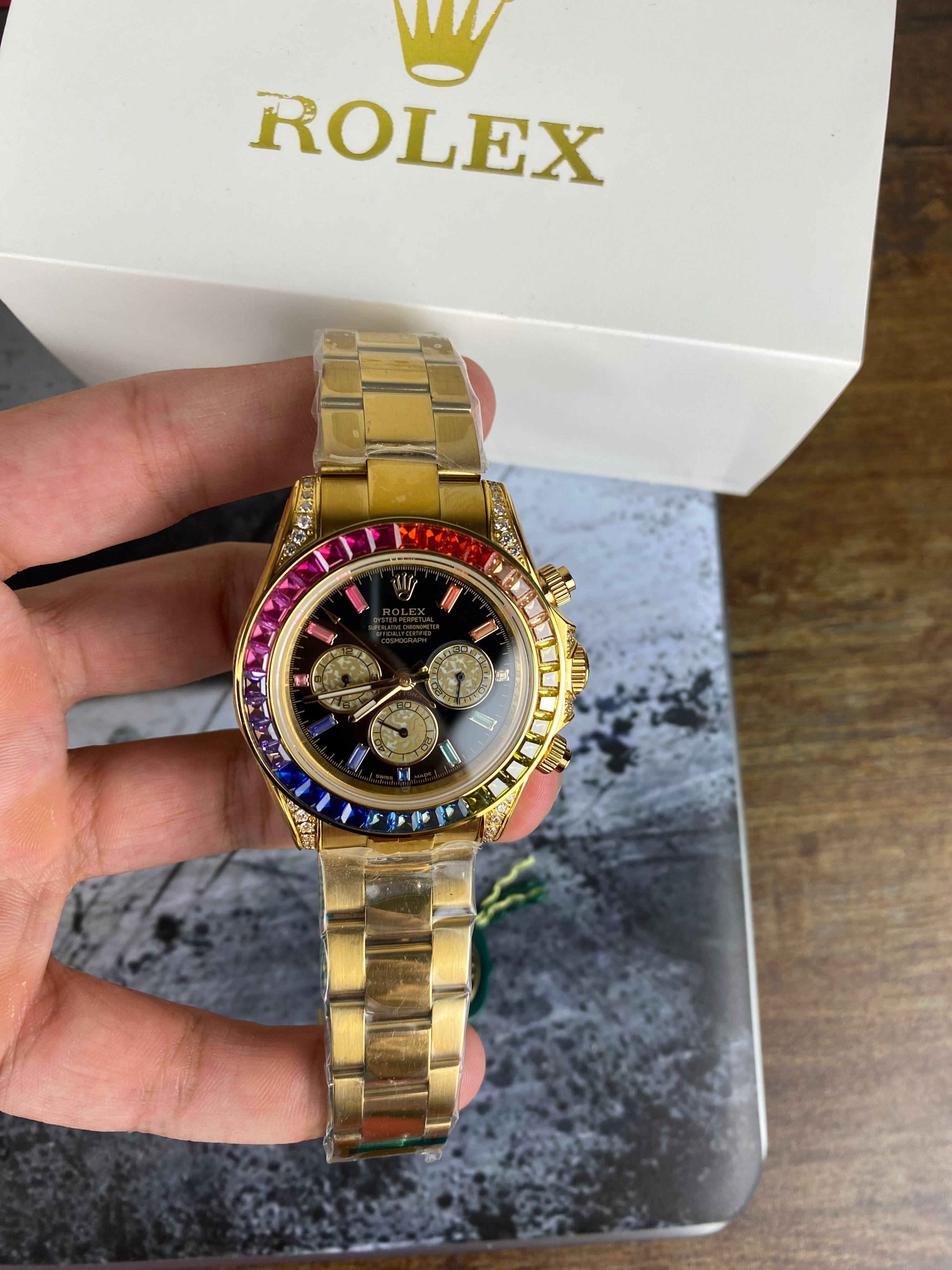 Rainbow Bezel Chronograph Inspired Timepiece (Master edition)
