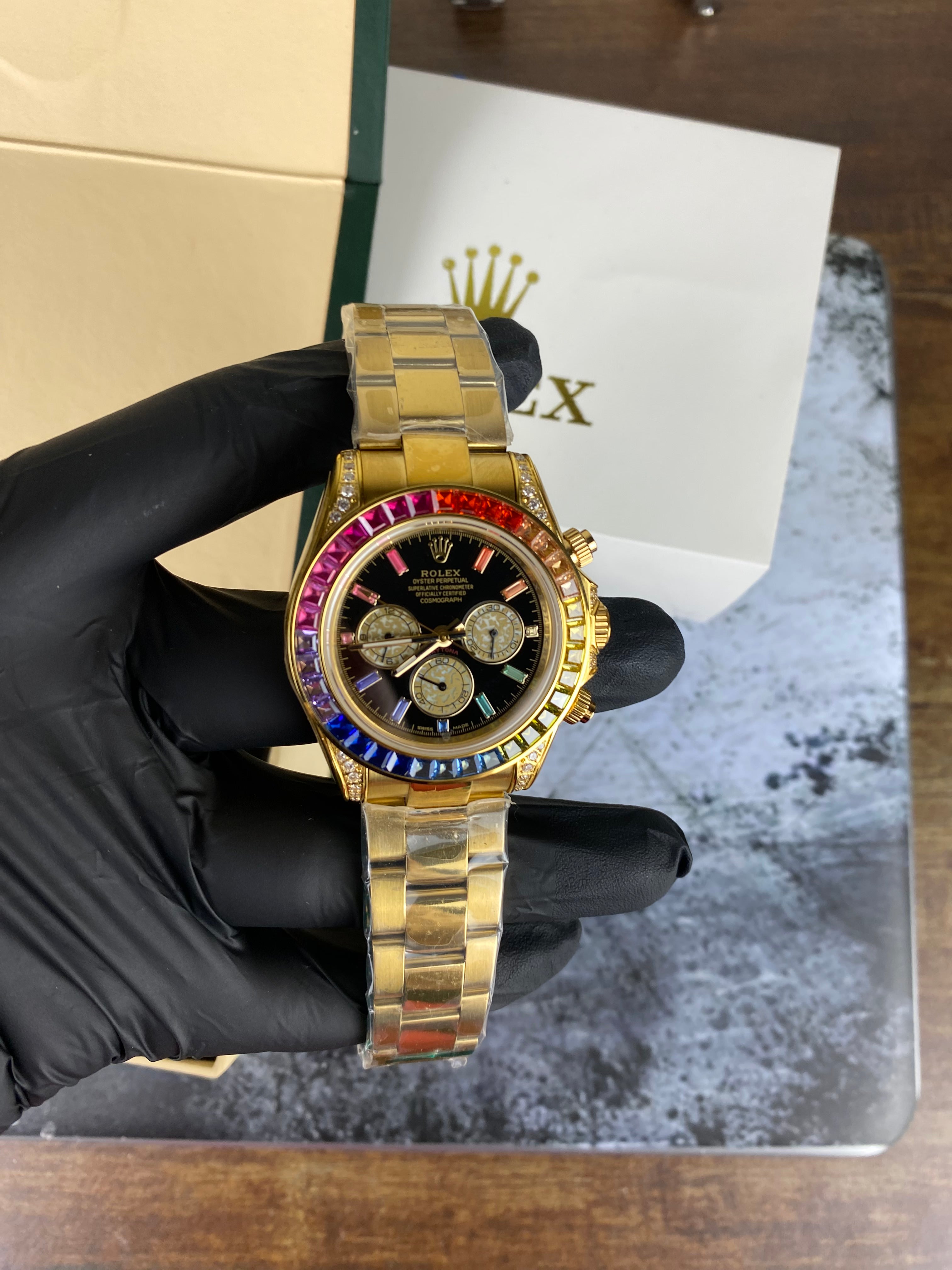 Rainbow Bezel Chronograph Inspired Timepiece (Master edition)