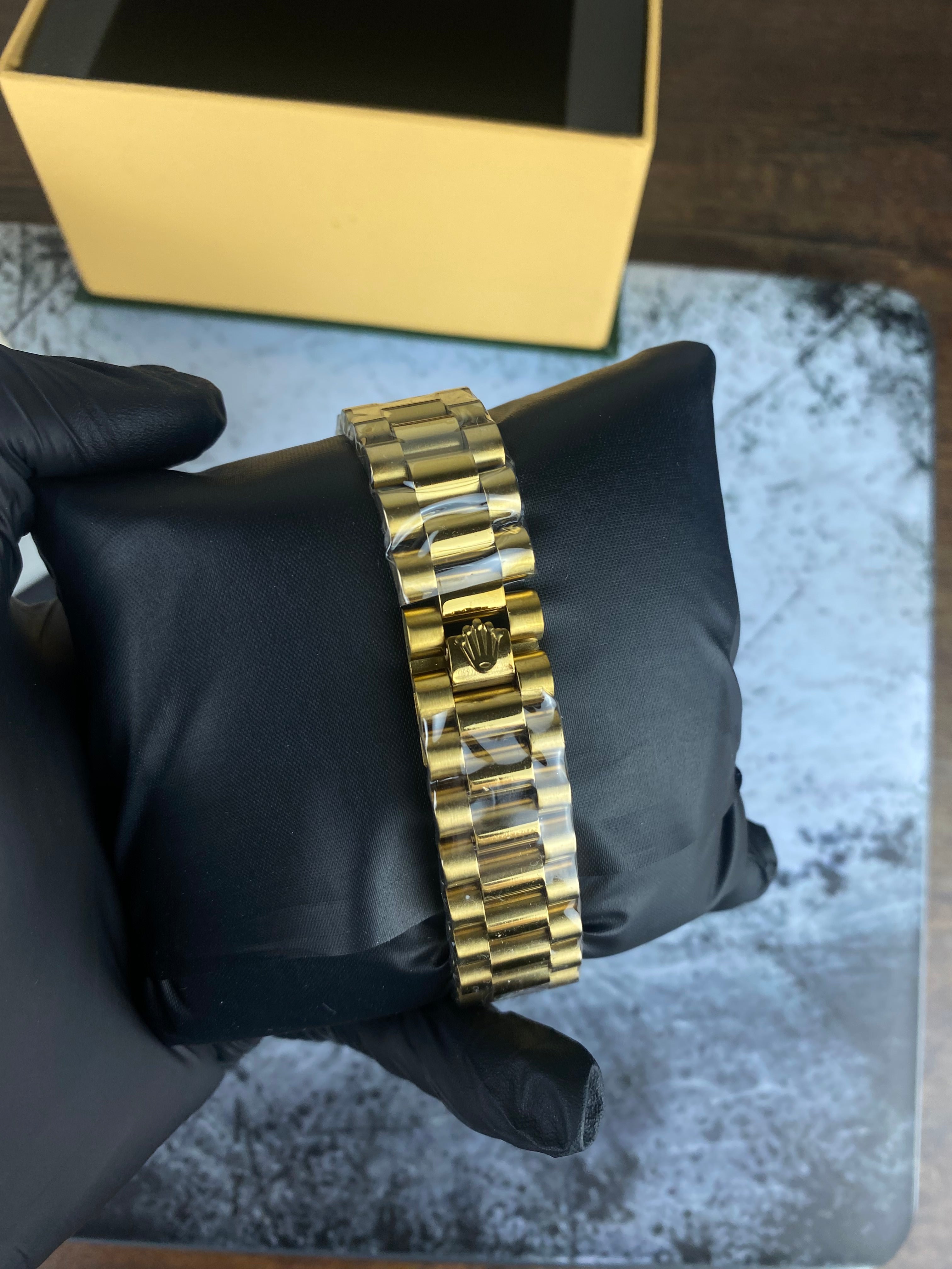 Rolex Gold Day-Date Red Dial Luxury Watch