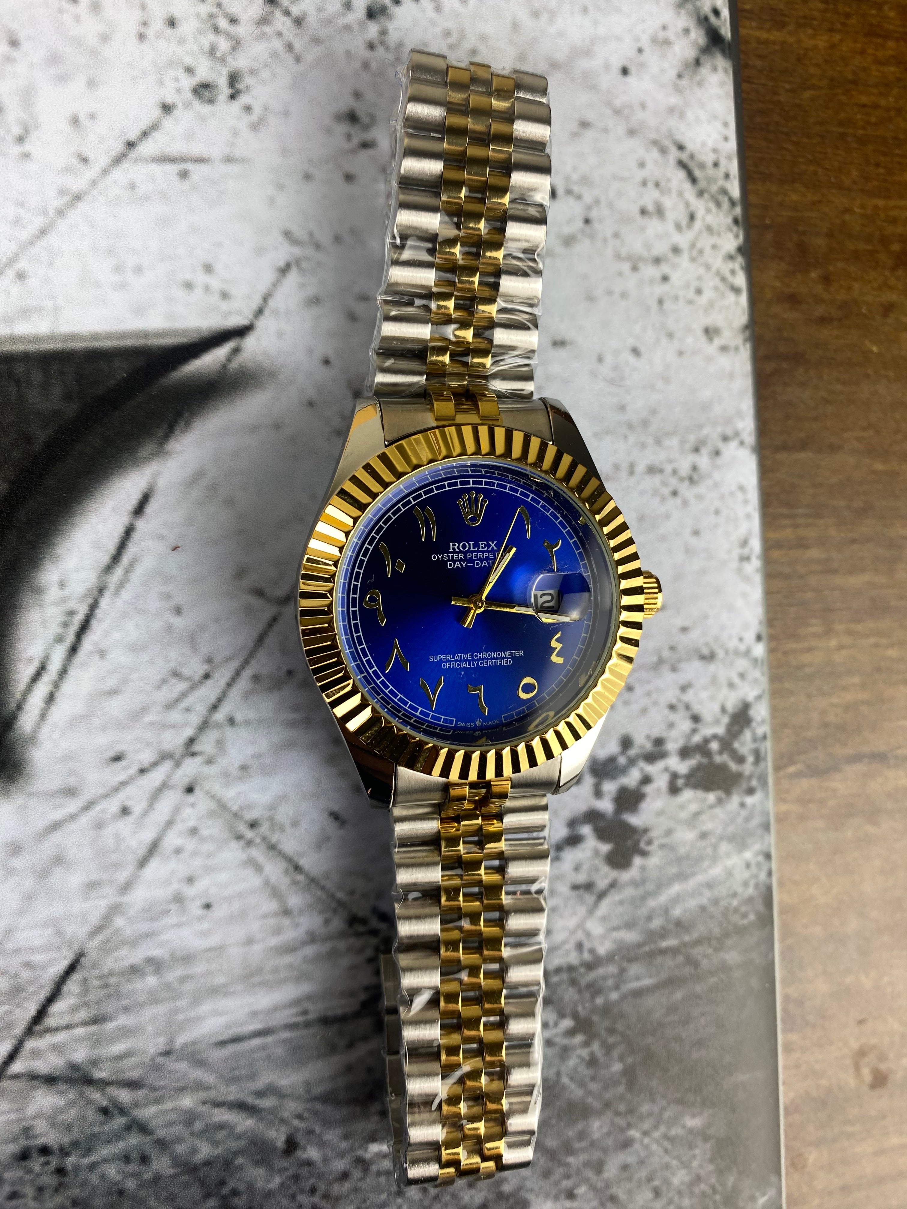Rolex Oyster Perpetual Day-Date – Blue Arabic Dial Luxury Watch