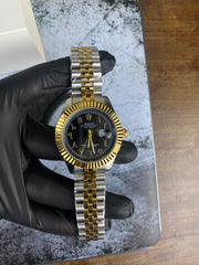 Rolex Two-Tone Black & Gold Luxury Day-Date Watch