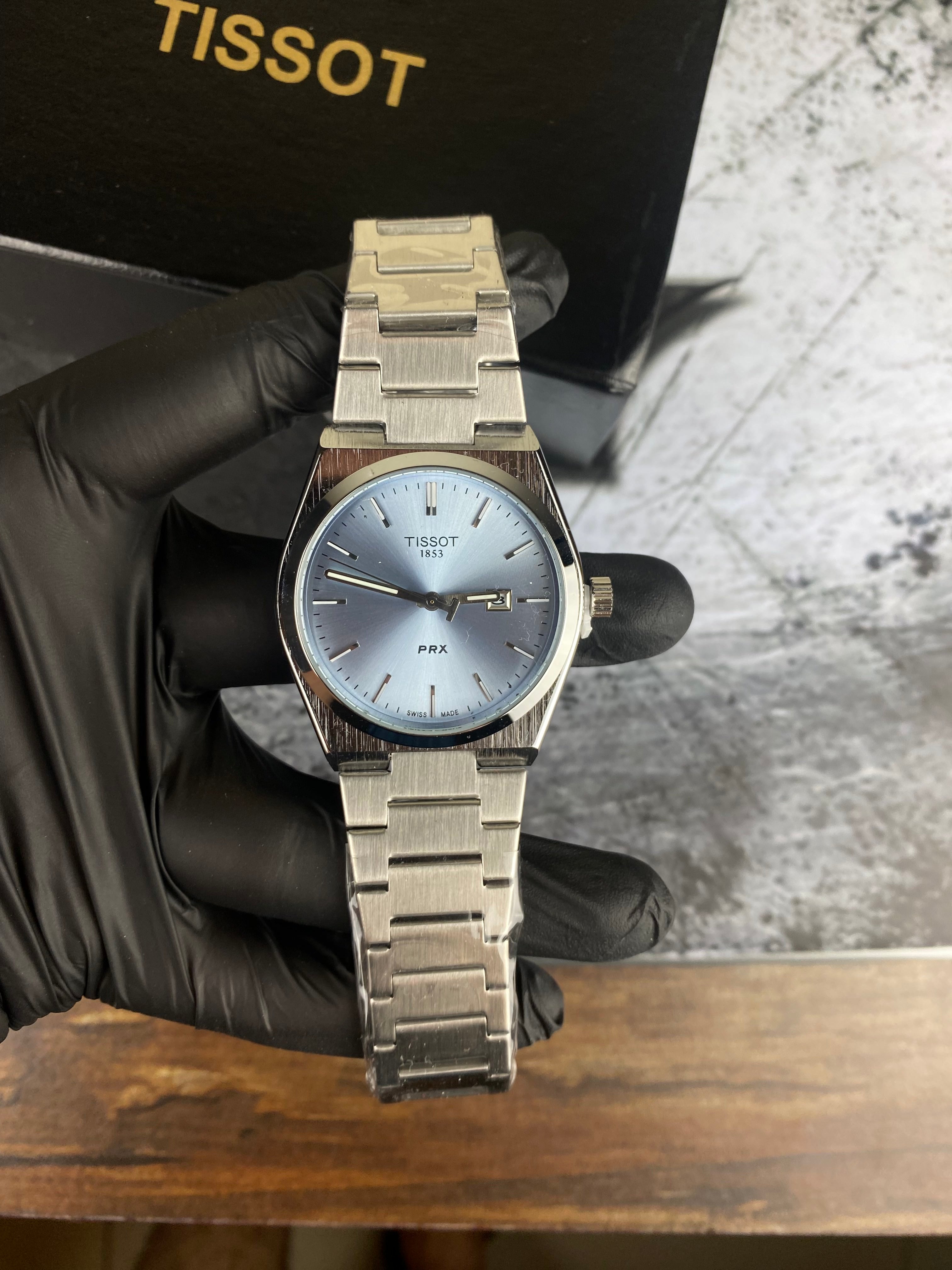 Tissot PRX 1853 – Ice Blue Dial Luxury Watch