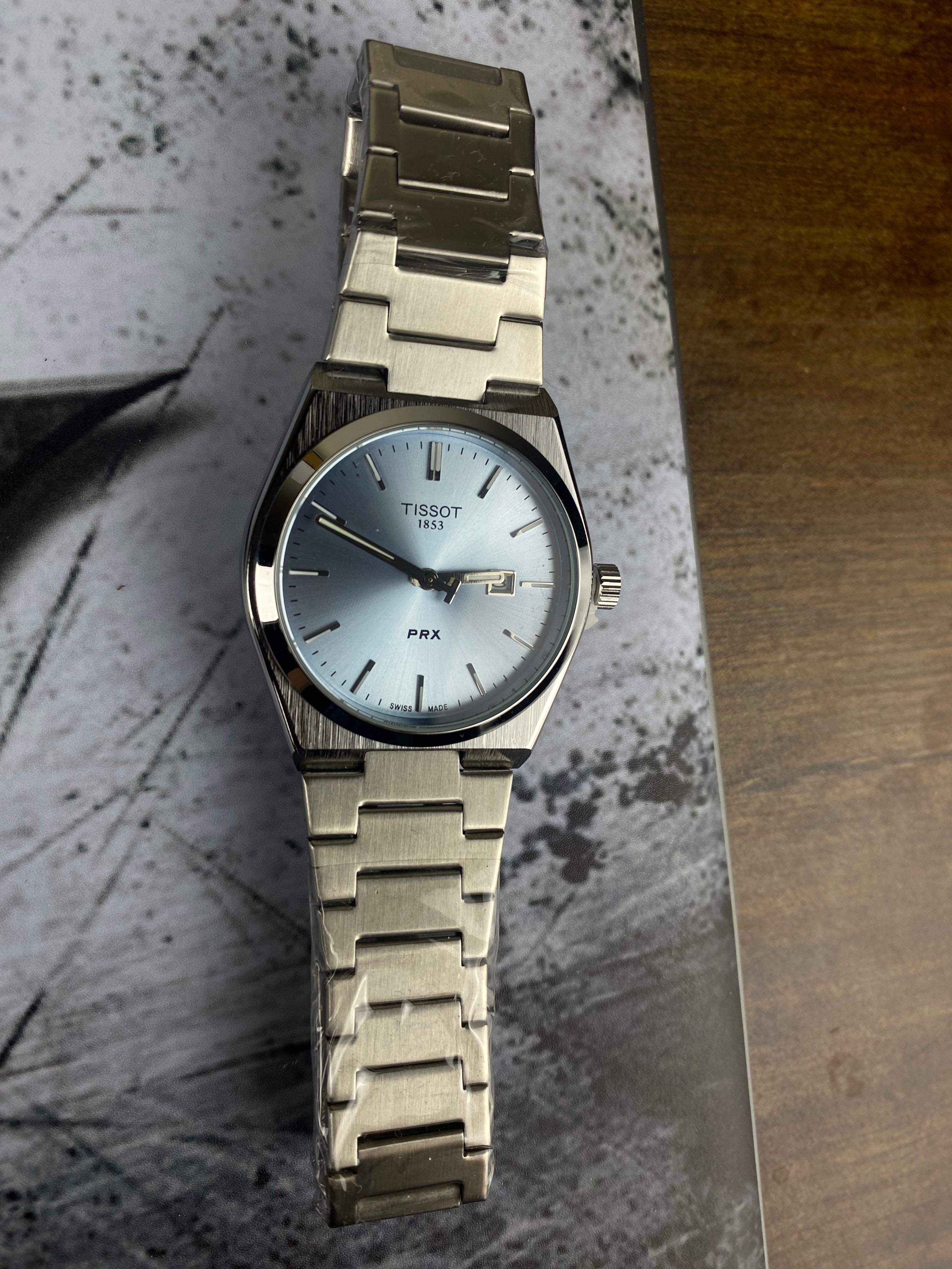 Tissot PRX 1853 – Ice Blue Dial Luxury Watch