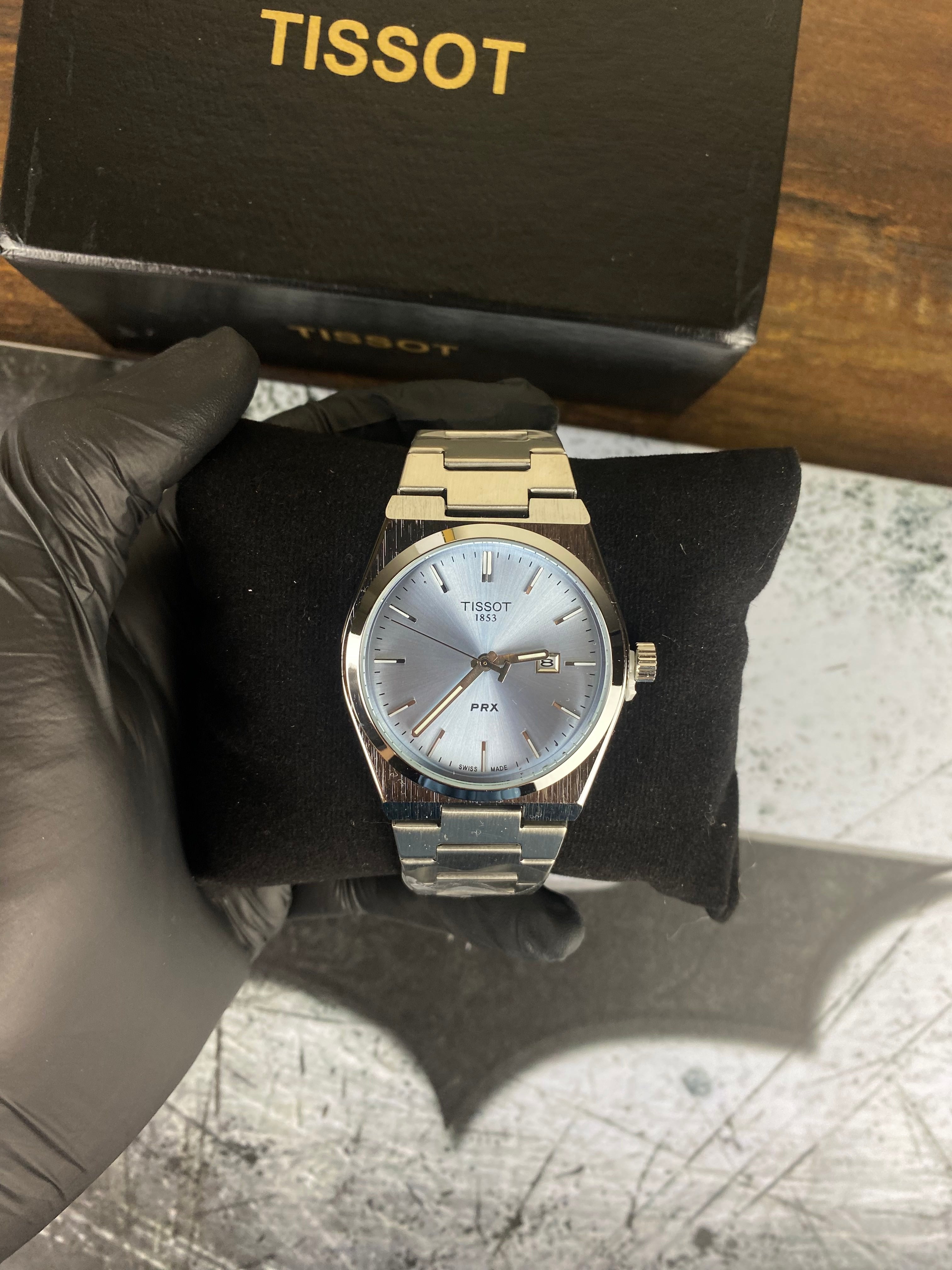 Tissot PRX 1853 – Ice Blue Dial Luxury Watch