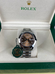 Rolex Datejust Chocolate Diamond Dial