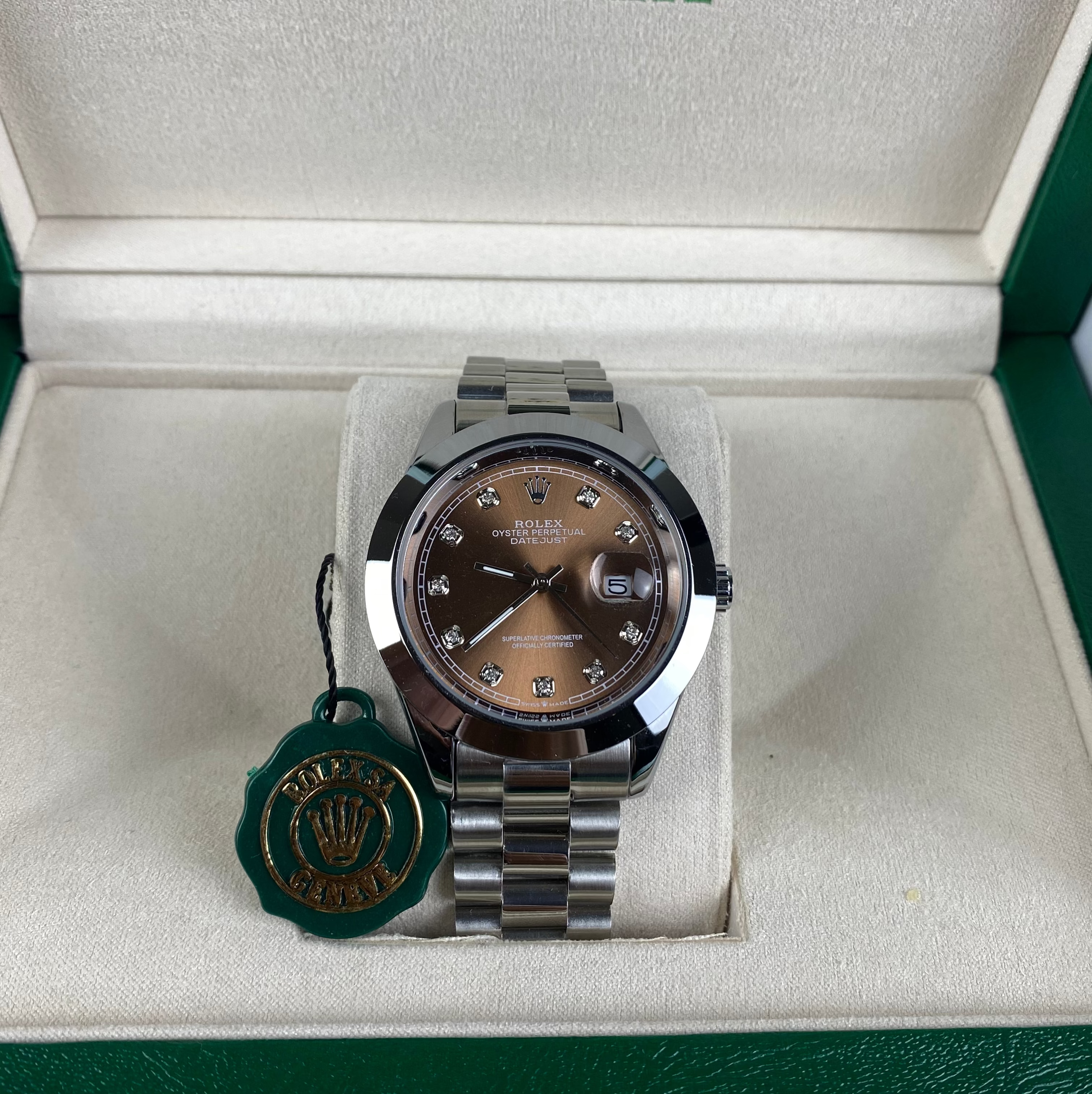 RLX Datejust Chocolate Diamond Dial