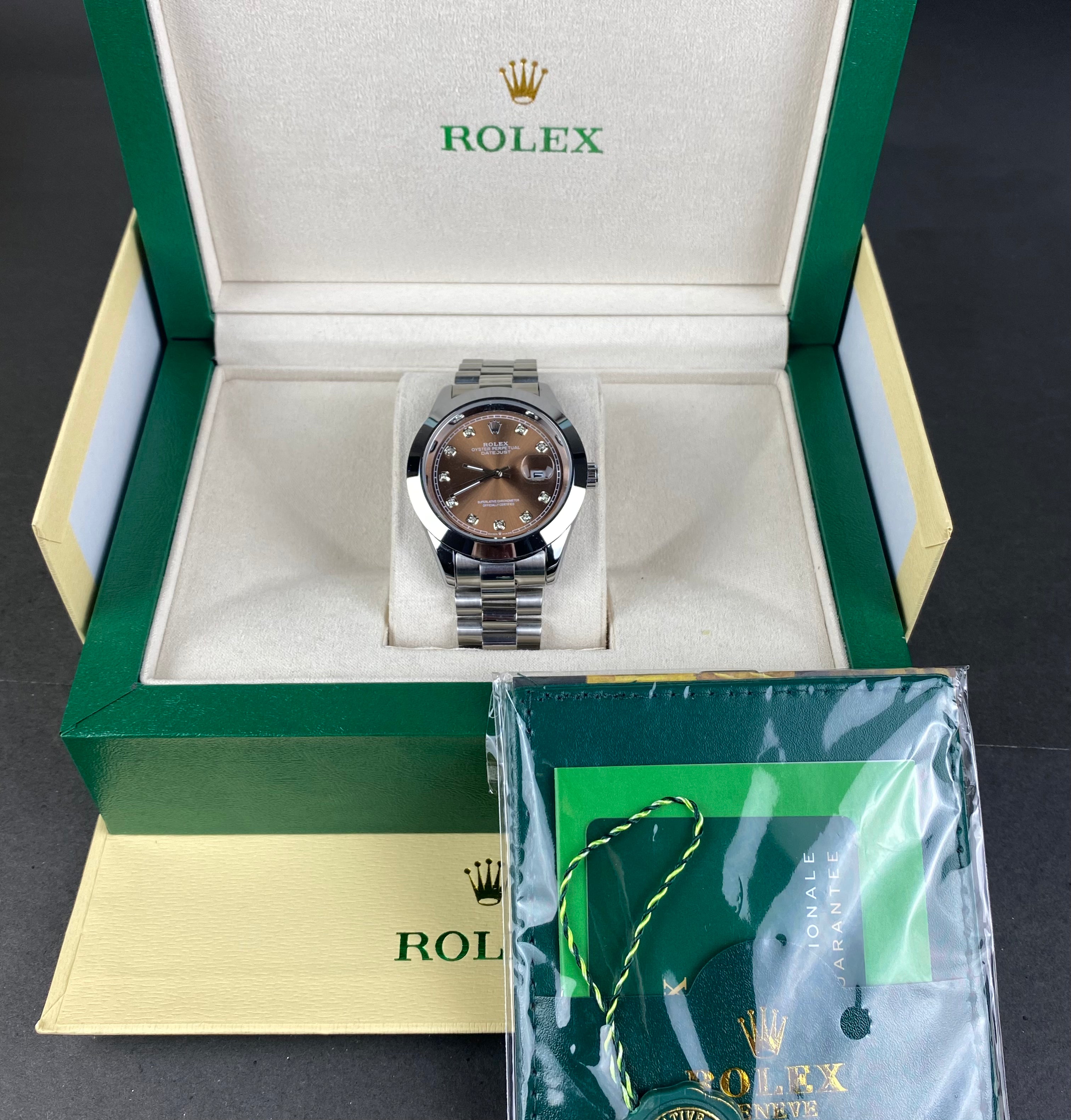 Rolex Datejust Chocolate Diamond Dial